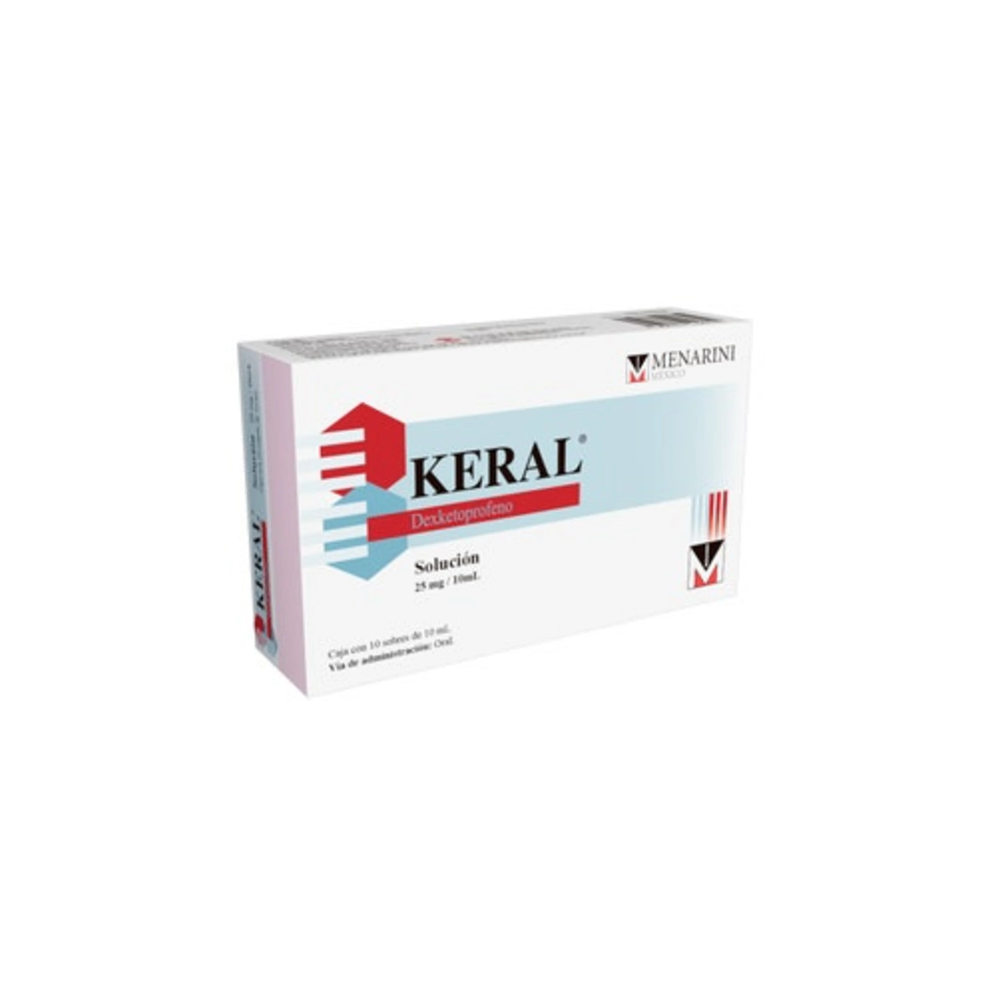 Keral Dexketoprofeno 25 Mg / 10 Ml Con 10 Sobres