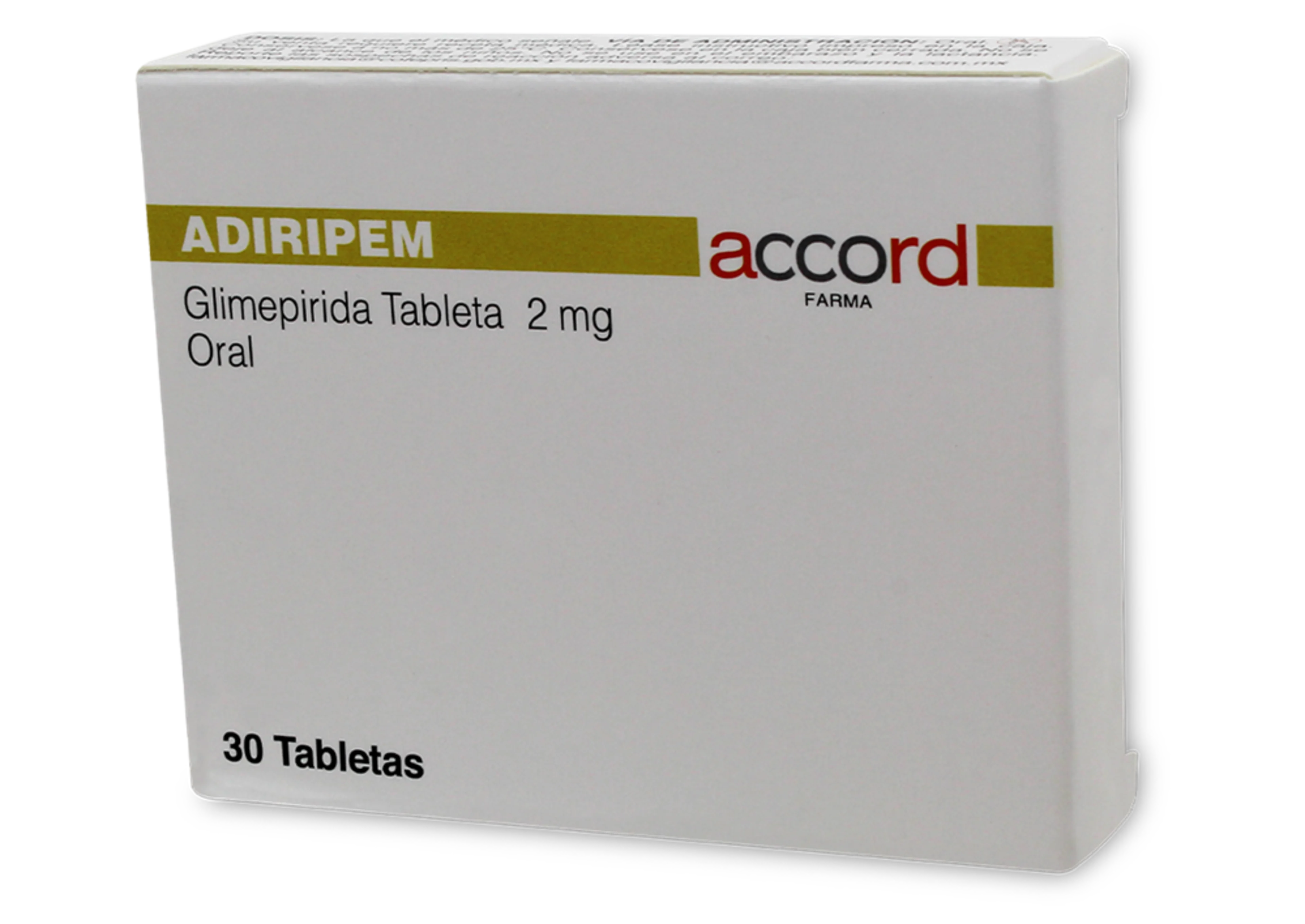 Adiripem 2 Mg Con 30 Tabletas