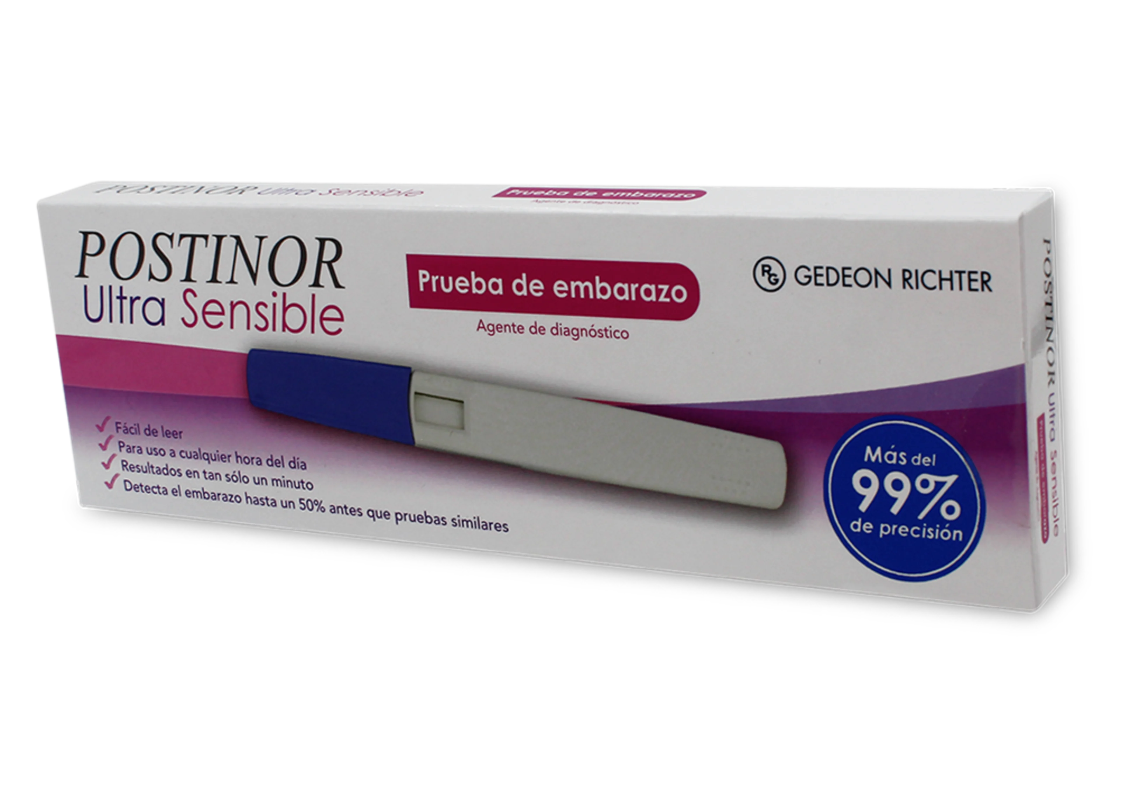 Postinor Ultra Sensible Prueba De Embarazo 