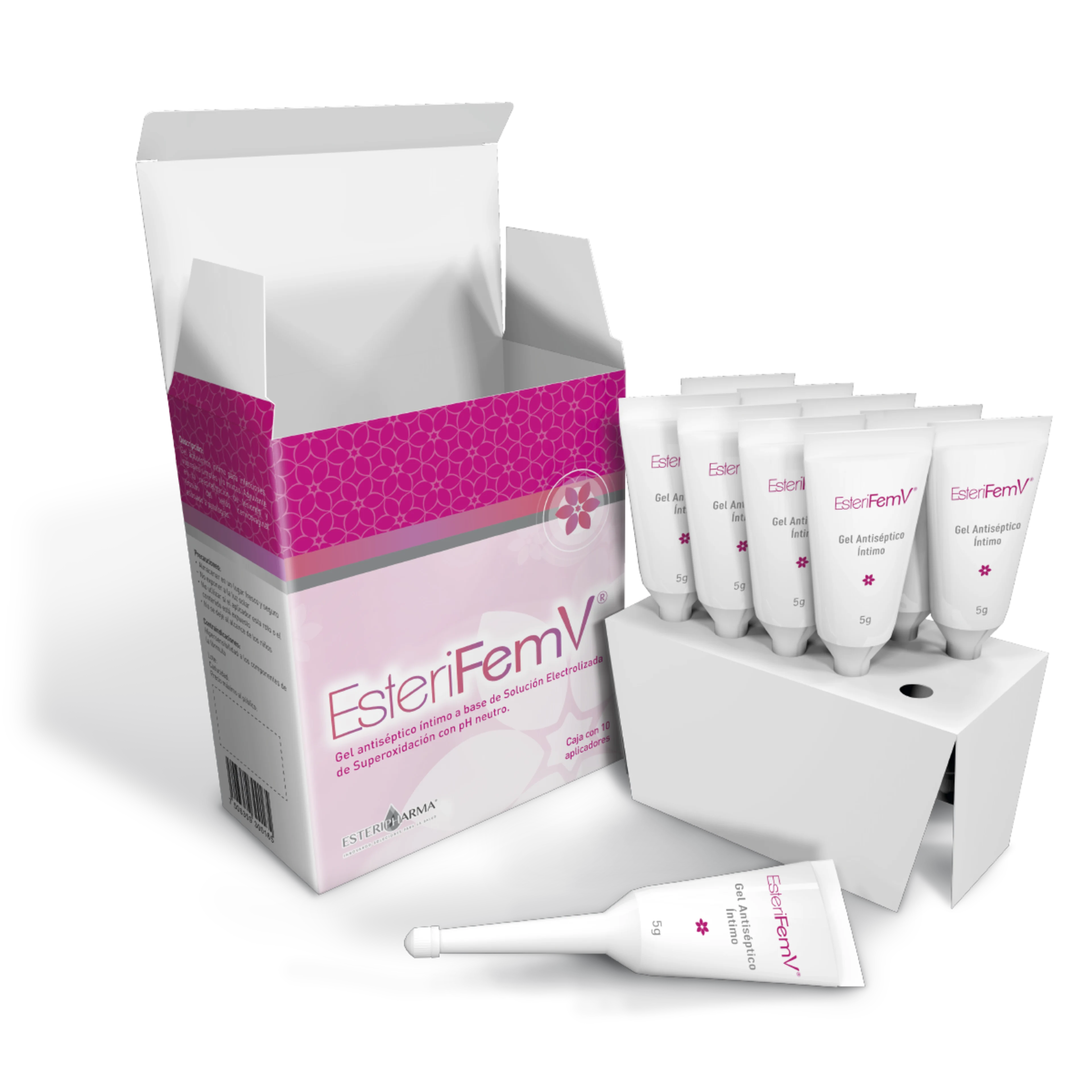 Esterifem V Gel Antiséptico Íntimo Con 10 Aplicaciones
