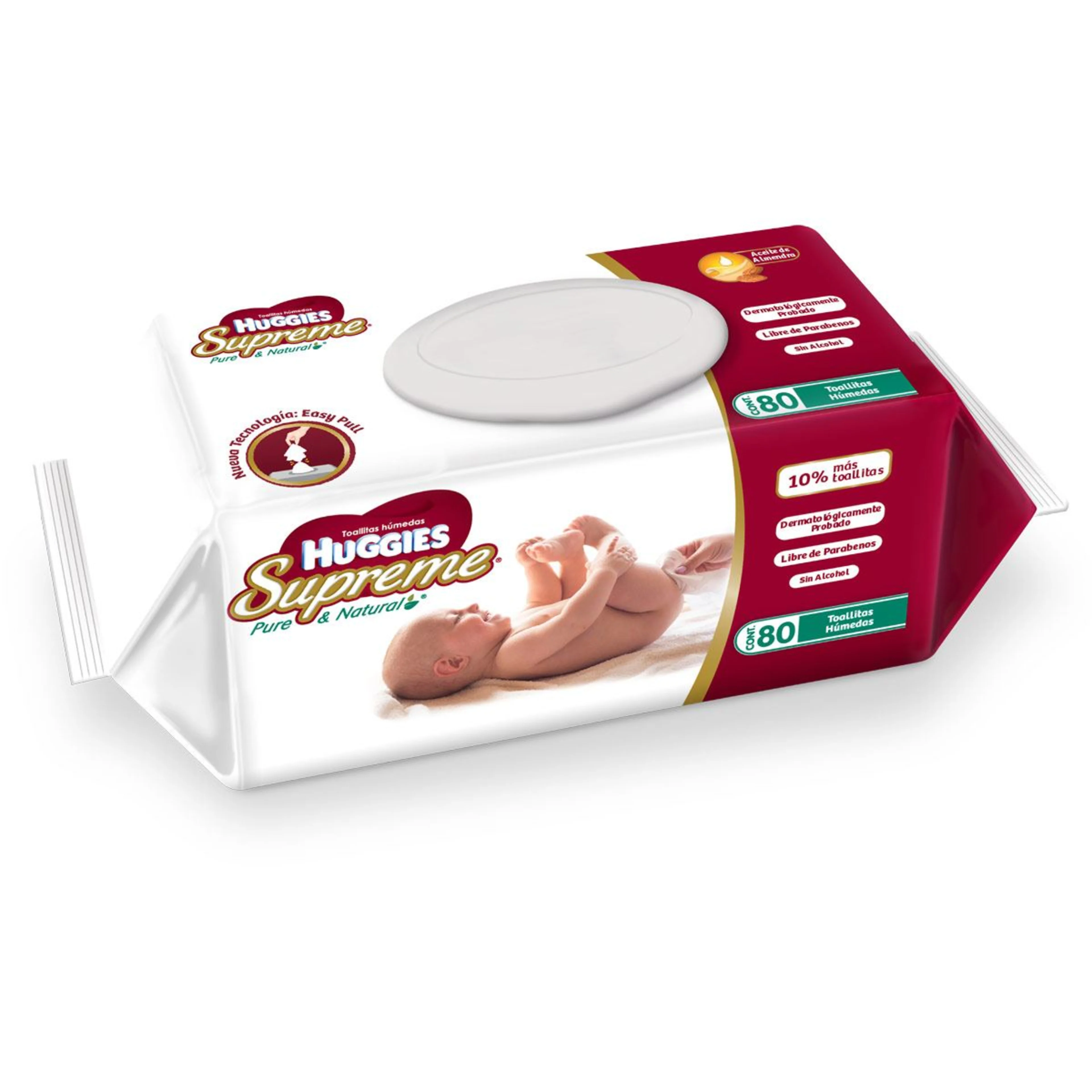 Huggies Supreme Toallitas Húmedas Con 80 Piezas