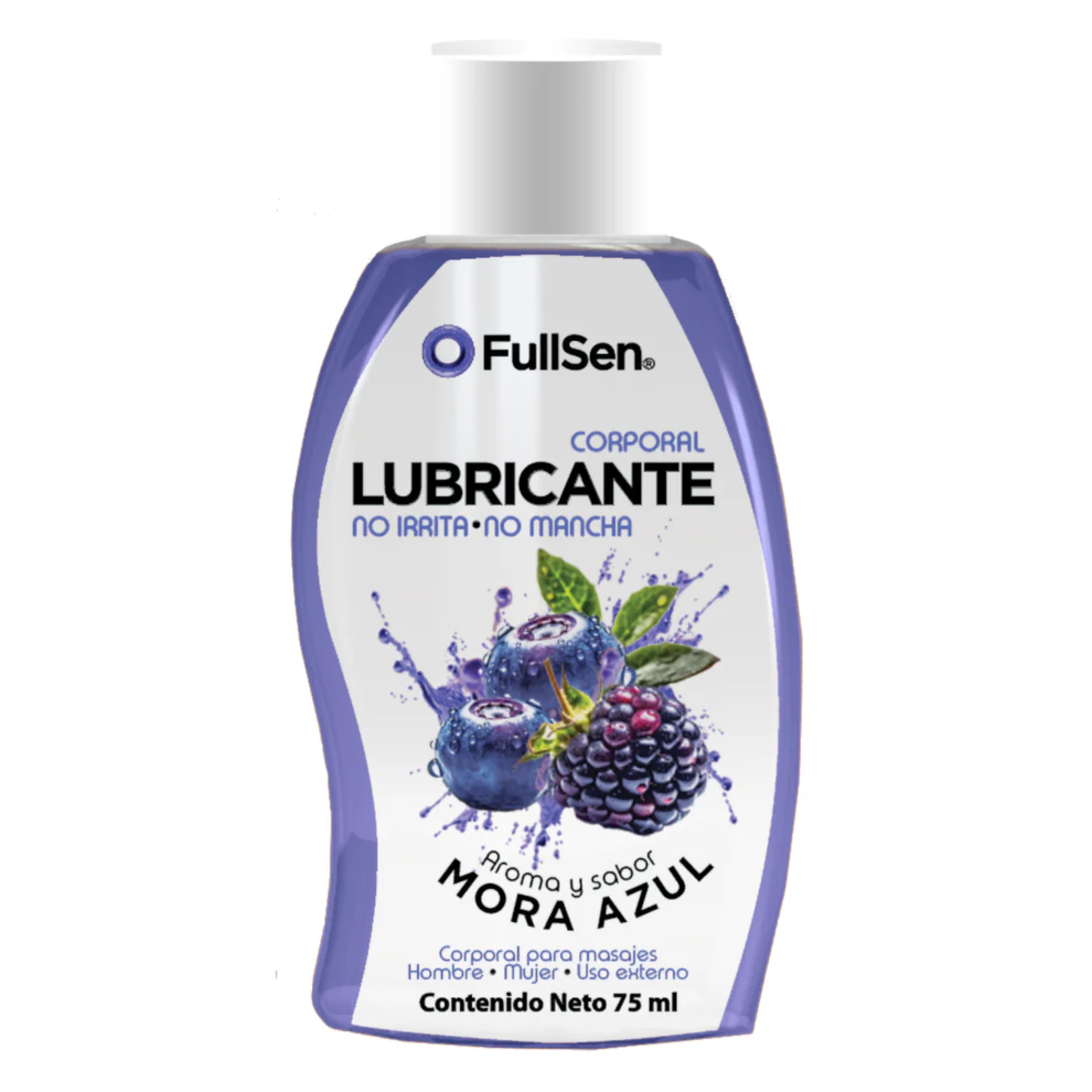Fullsen Lubricante Corporal Mora Azul Con 75 Ml