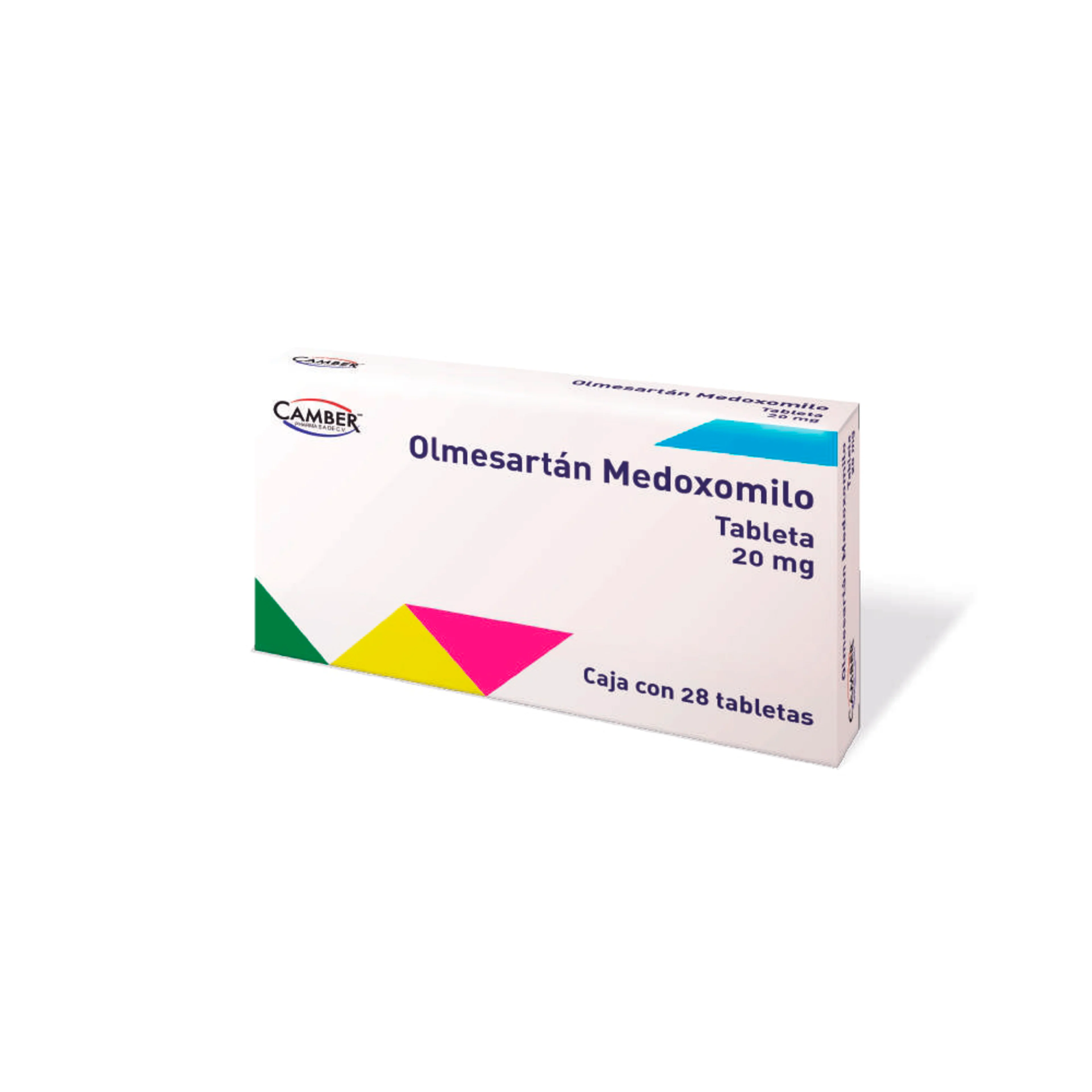 Olmesartán Medoxomilo 20 Mg Con 28 Tabletas
