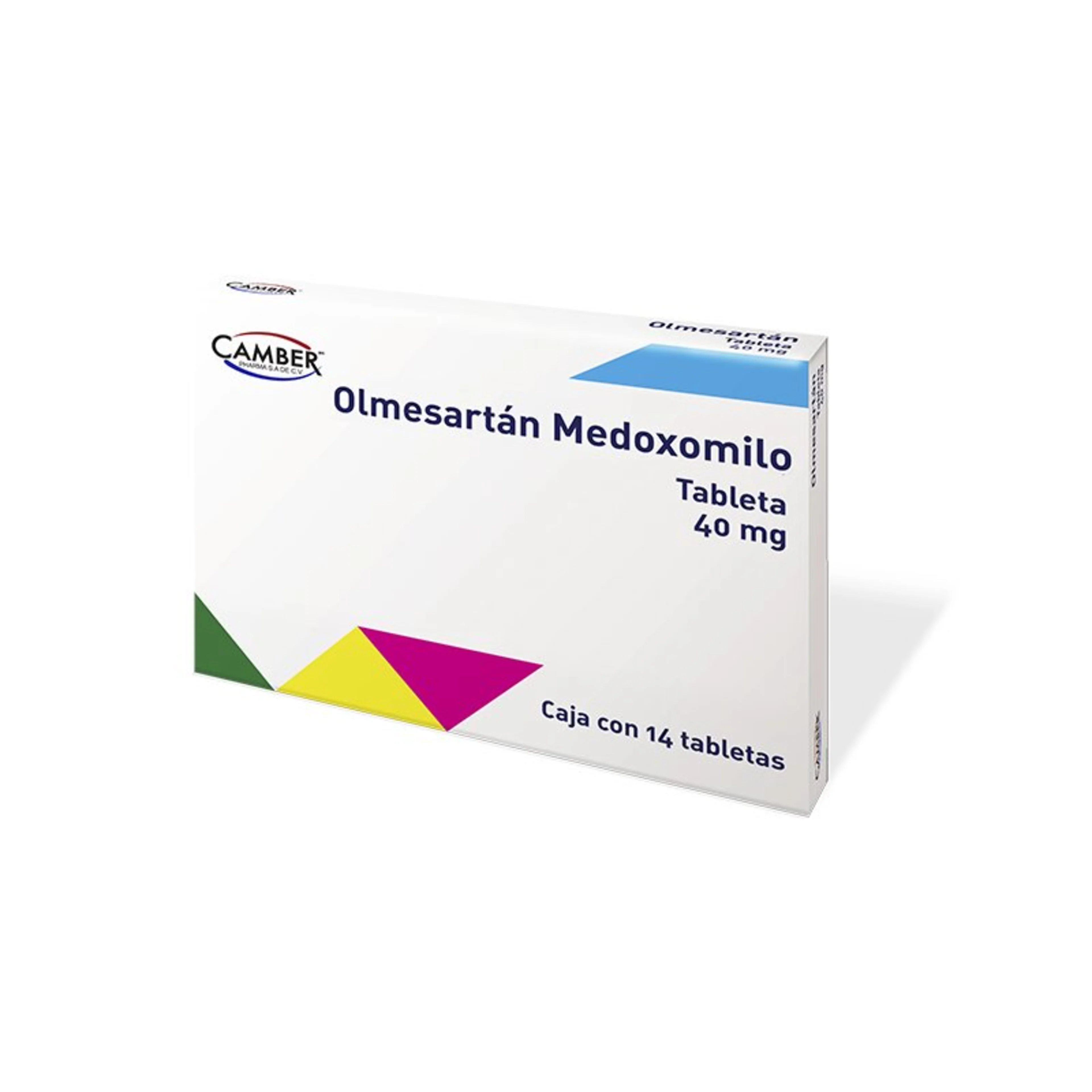 Olmesartán 40 Mg Con 14 Tabletas
