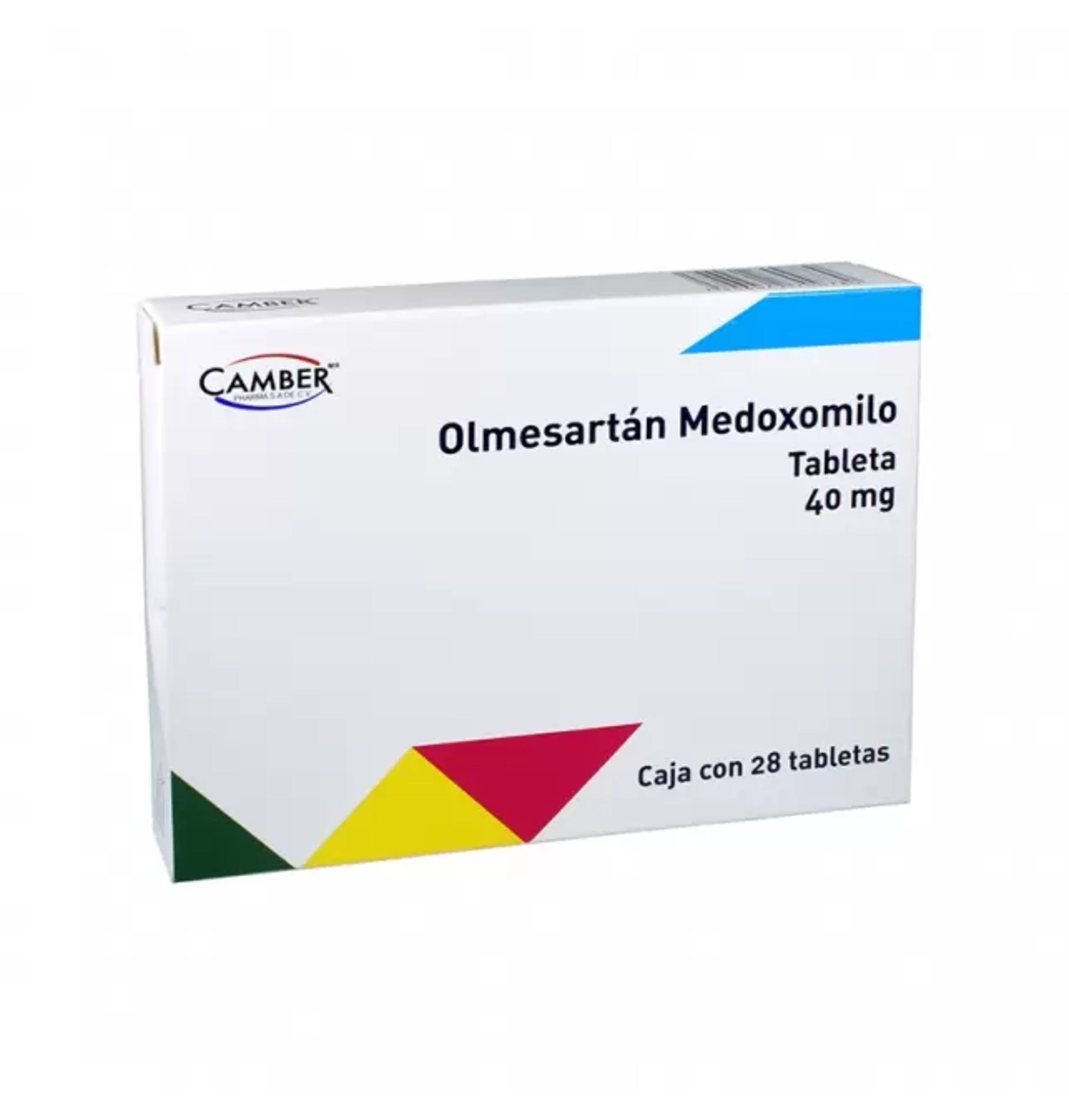 Olmesartán 40 Mg Con 28 Tabletas 