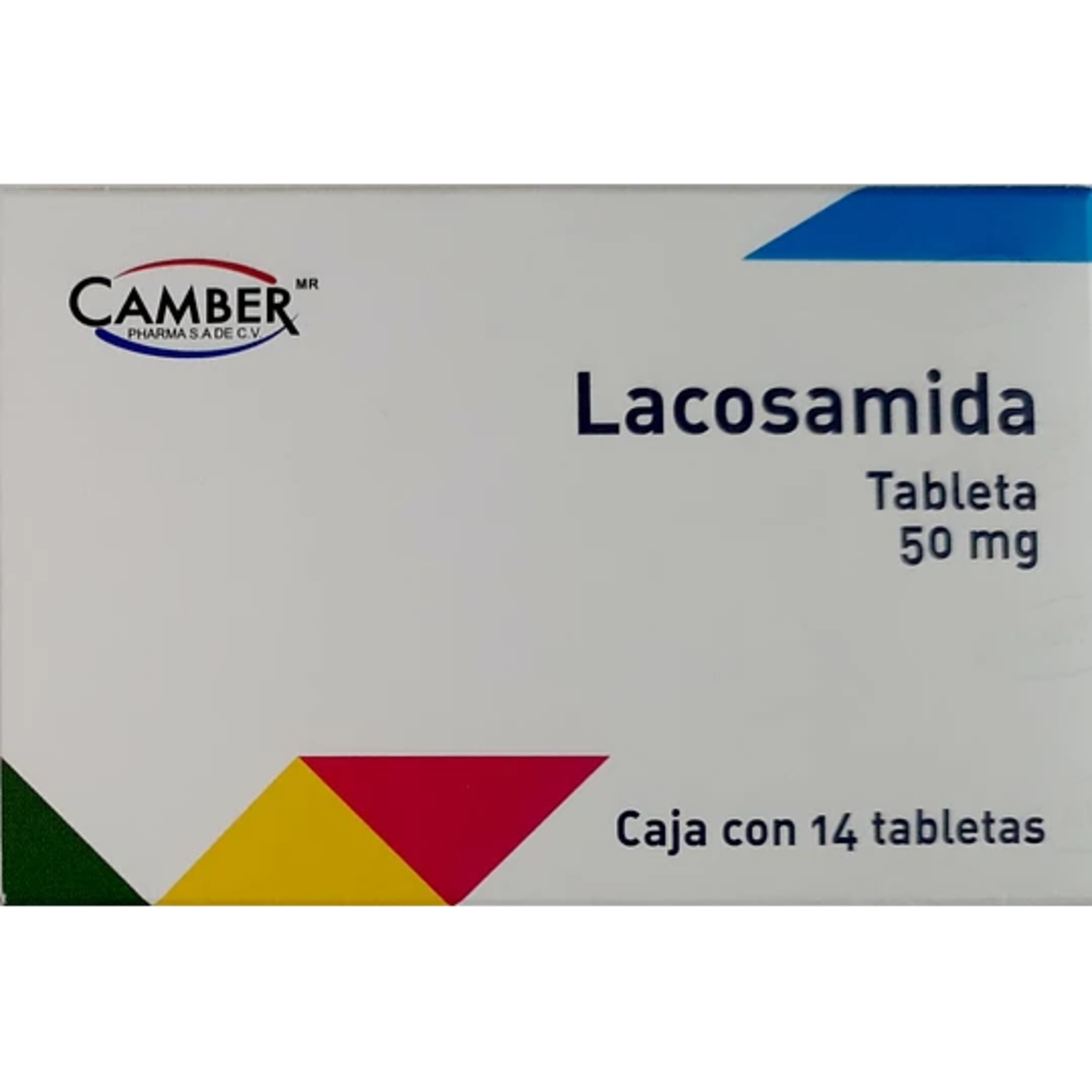 Lacosamida 50 Mg Con 14 Tabletas