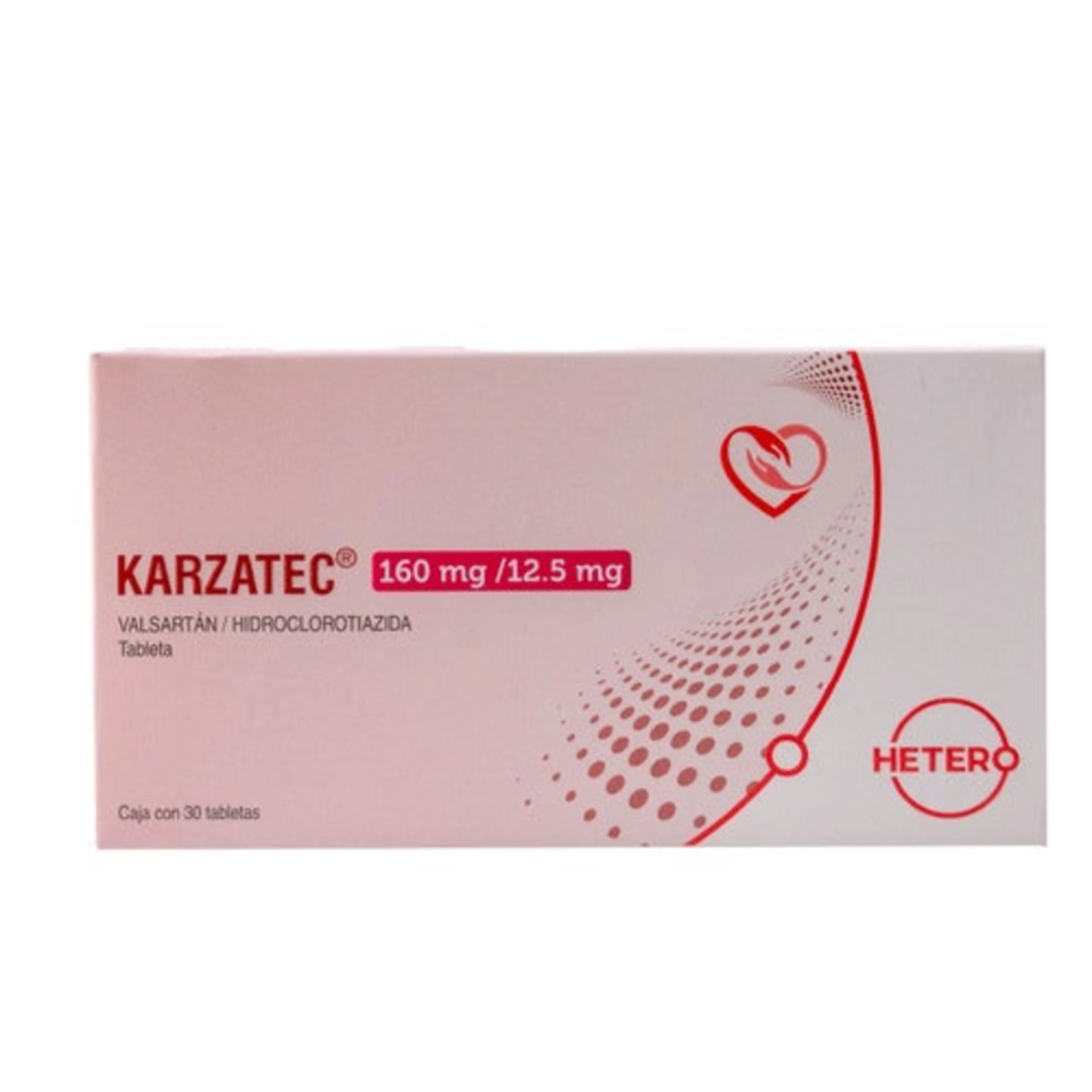 Karzatec 160 Mg/12.5 Mg Con 30 Tabletas