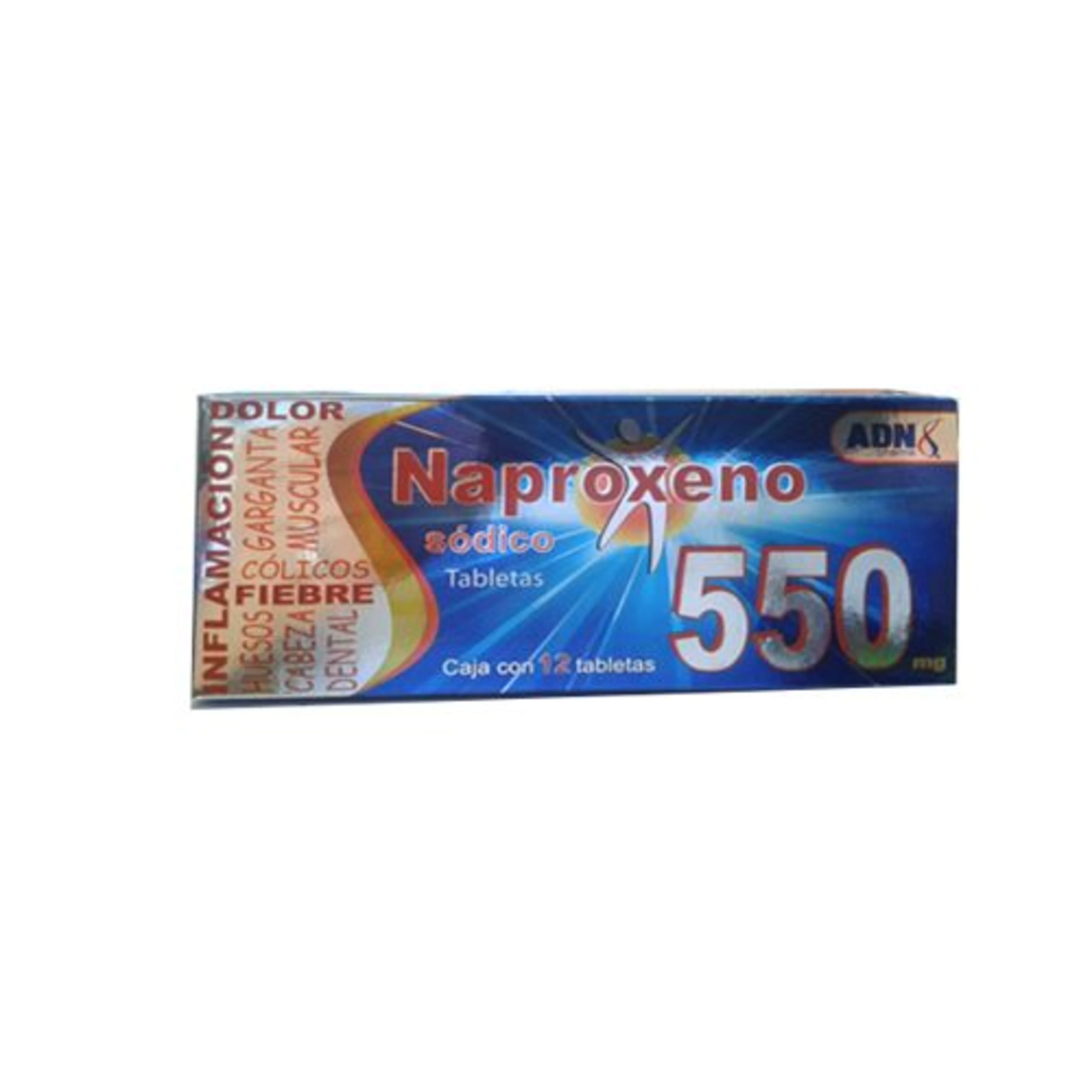 Naproxeno 550 Mg Con 12 Tabletas