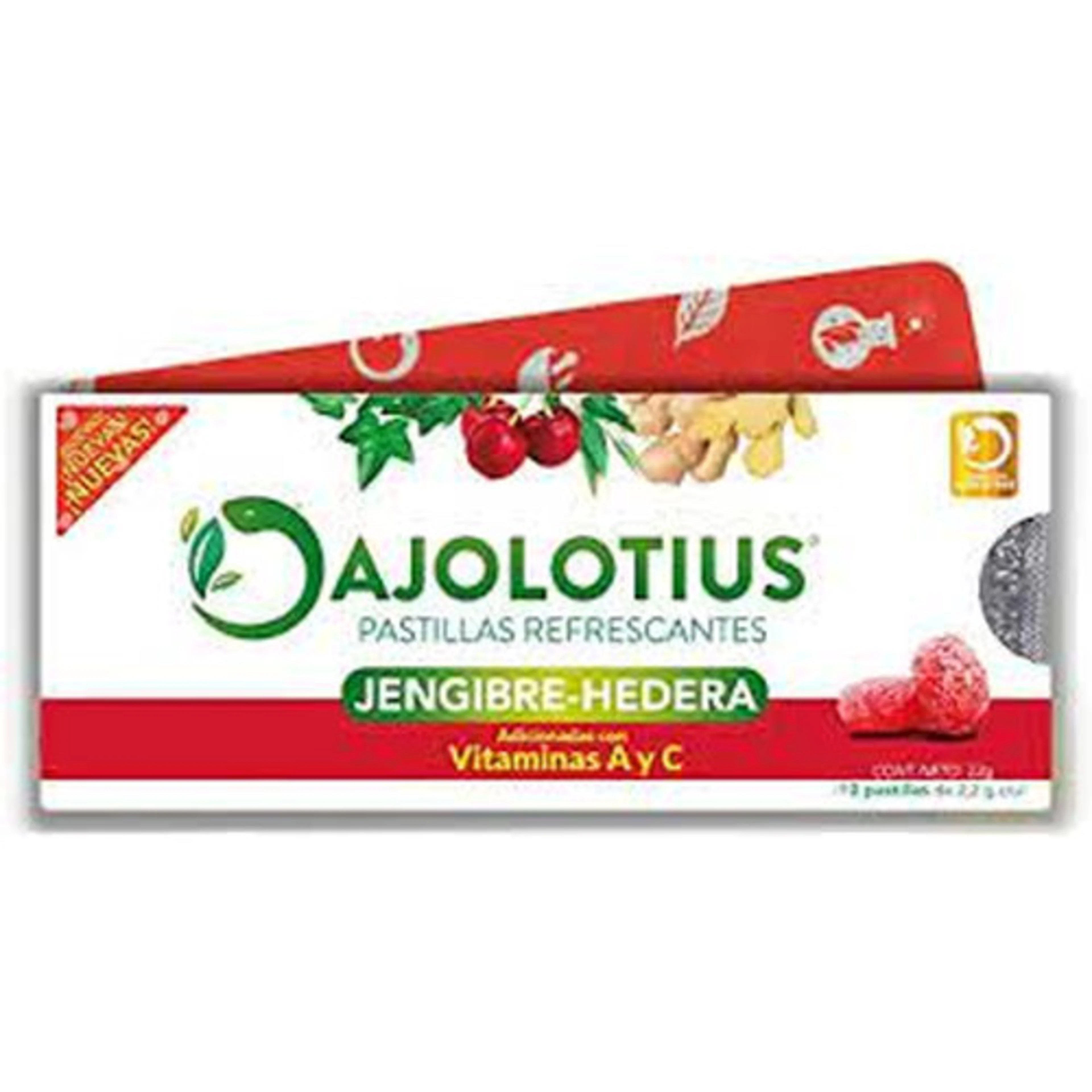 Ajolotius Pastillas Jengibre-Hedera Con 10 Piezas