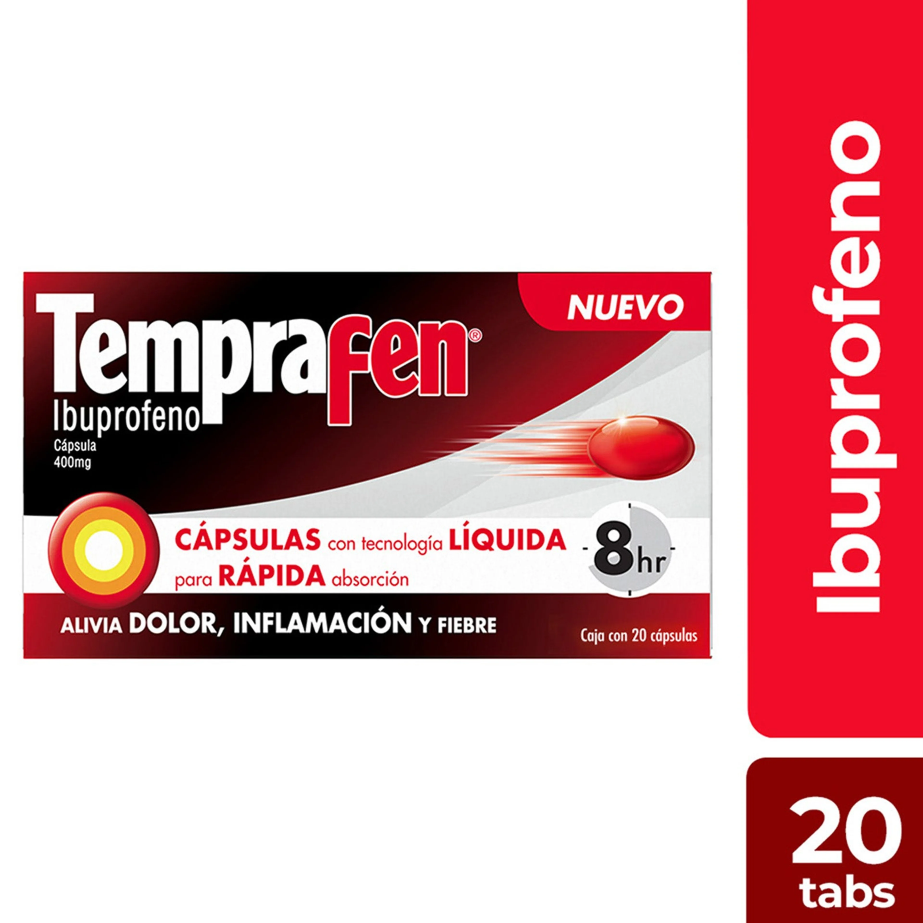 Temprafen 400 Mg Con 20 Cápsulas