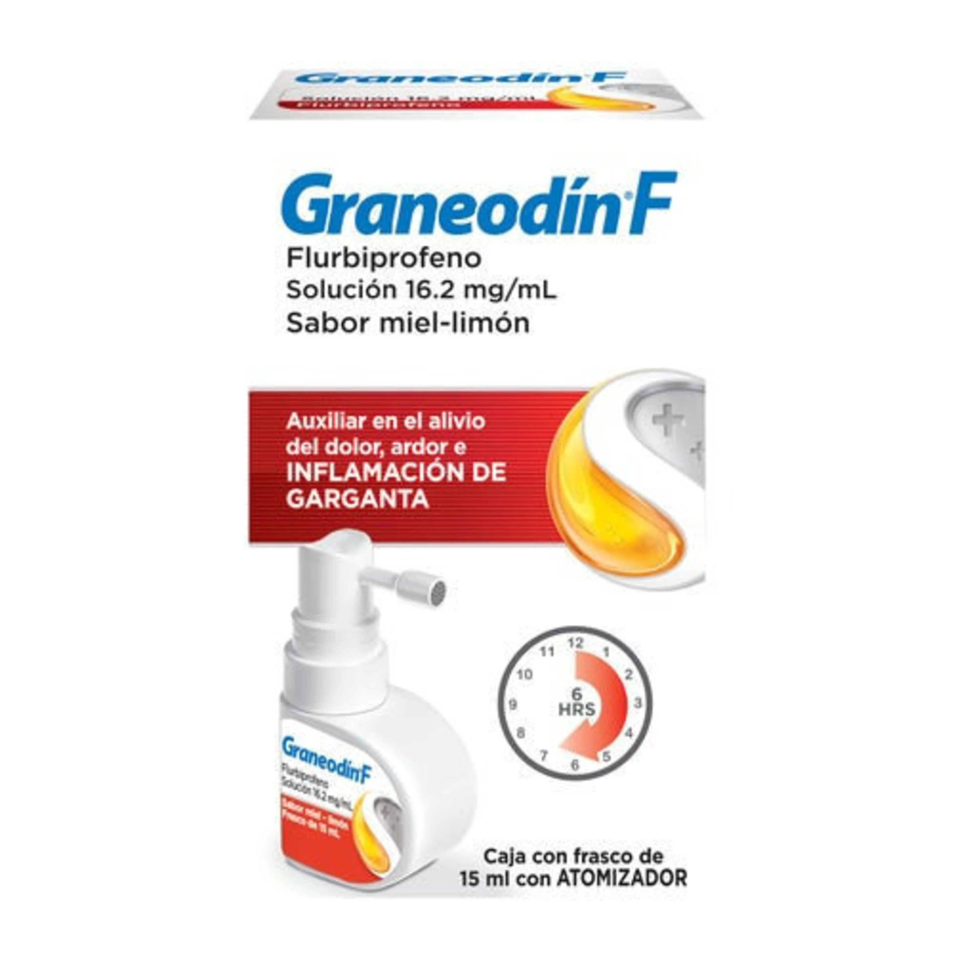 Graneodin F Spray Sabor Miel Limón Con 15 Ml