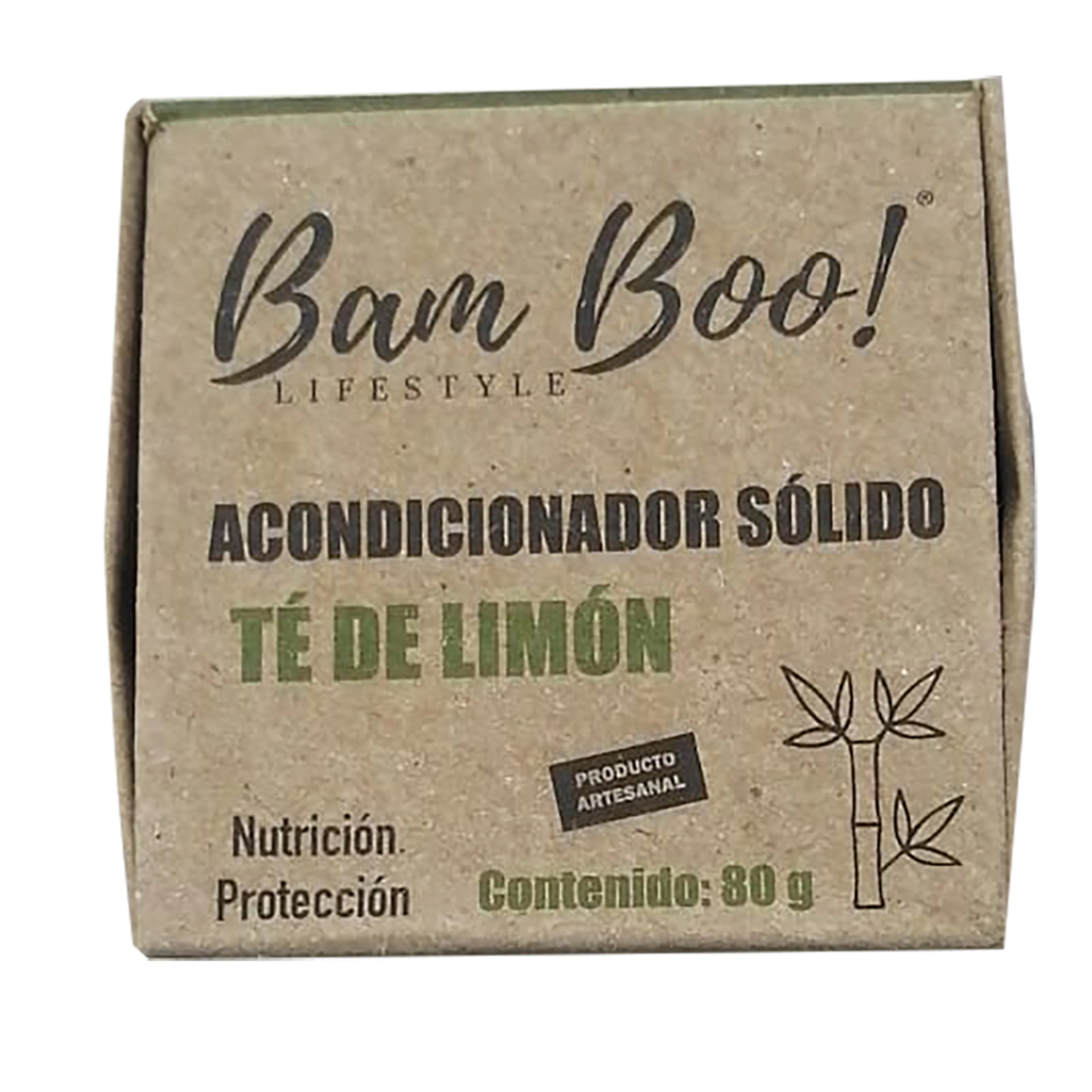 Bam Boo! Lifestyle Acondicionador Solido Té De Limón Con 80 G