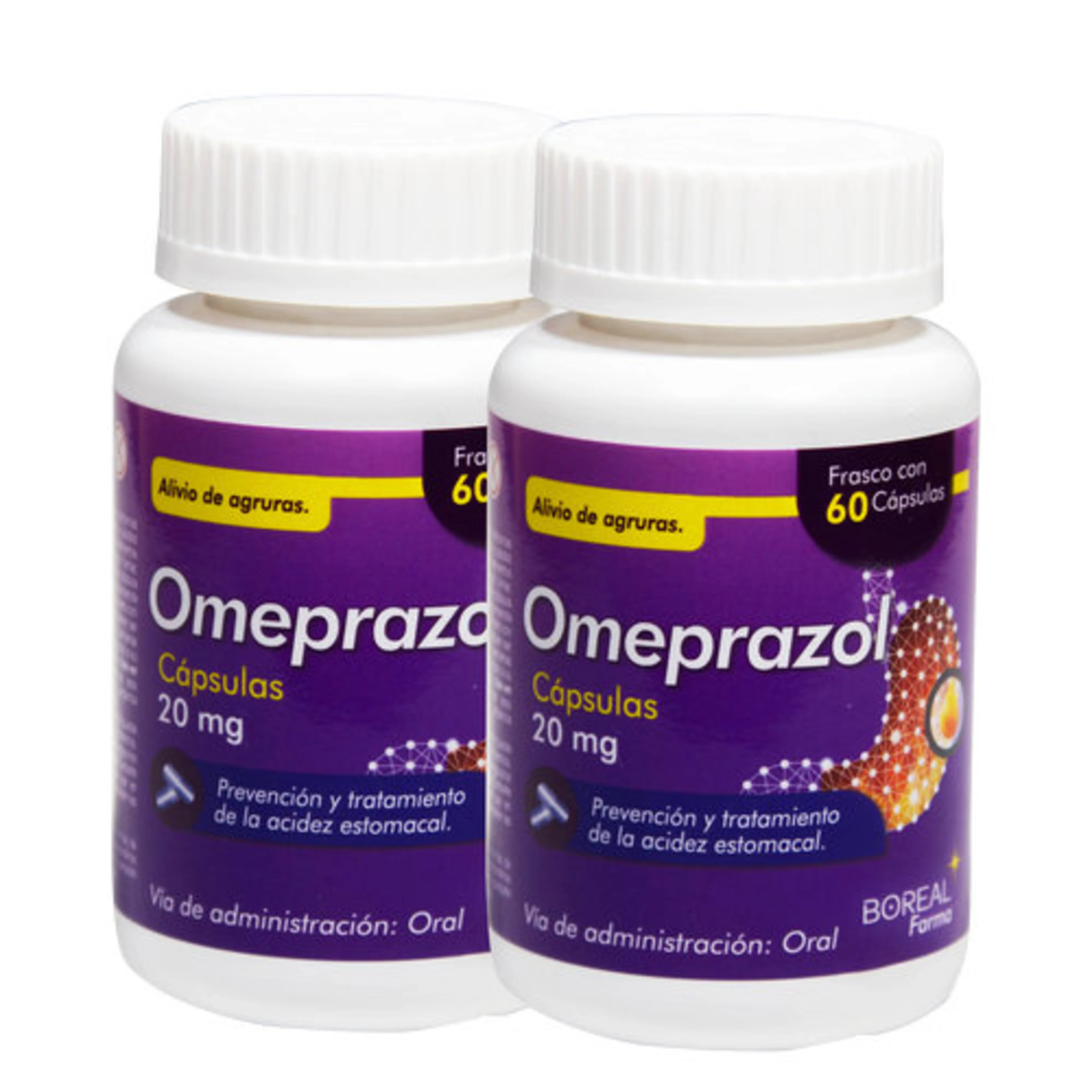 Omeprazol 20 Mg Con 60 Cápsulas Duopack