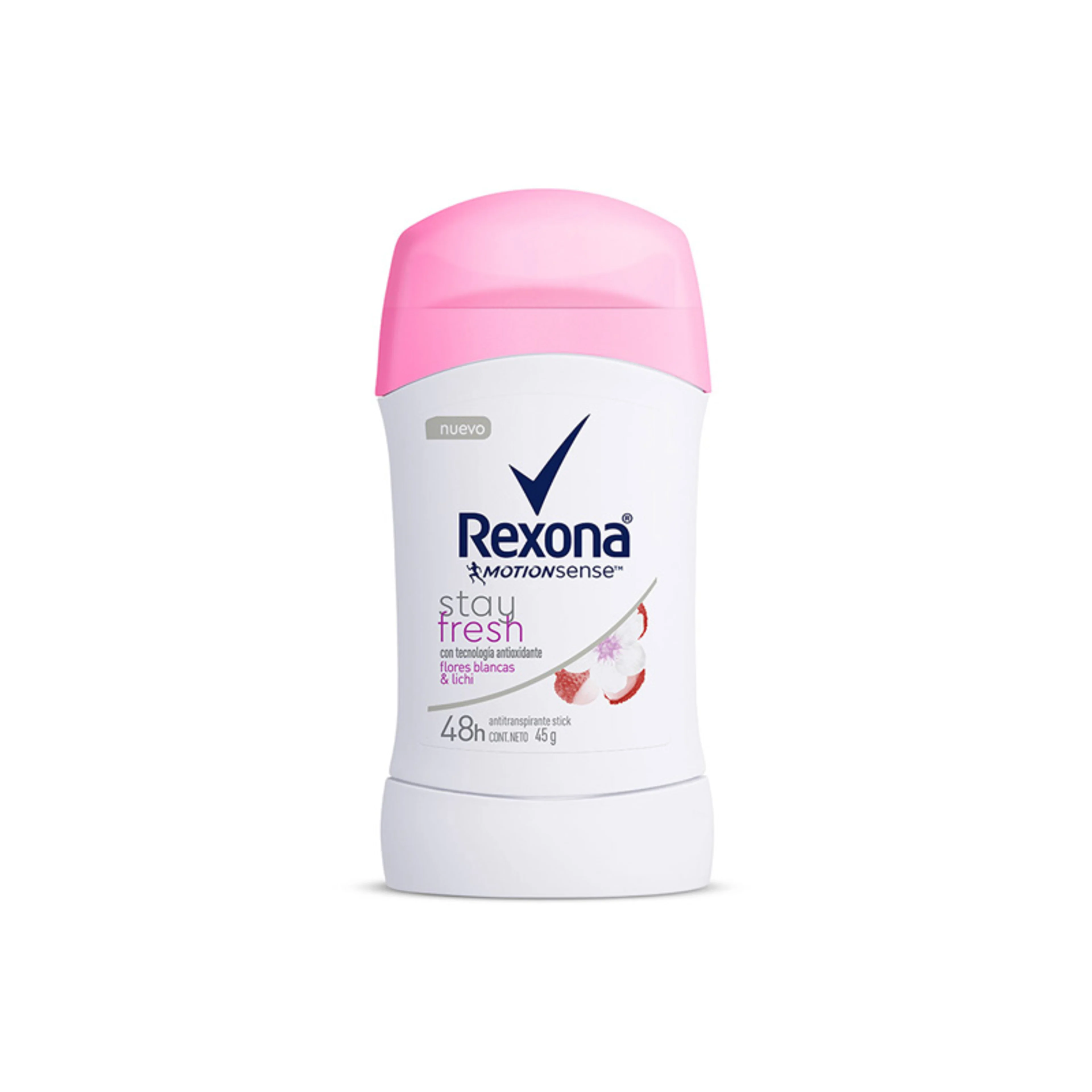 Rexona Stay Fresh Antitranspirante En Barra Flores Blancas Y Lichi Con 45 G