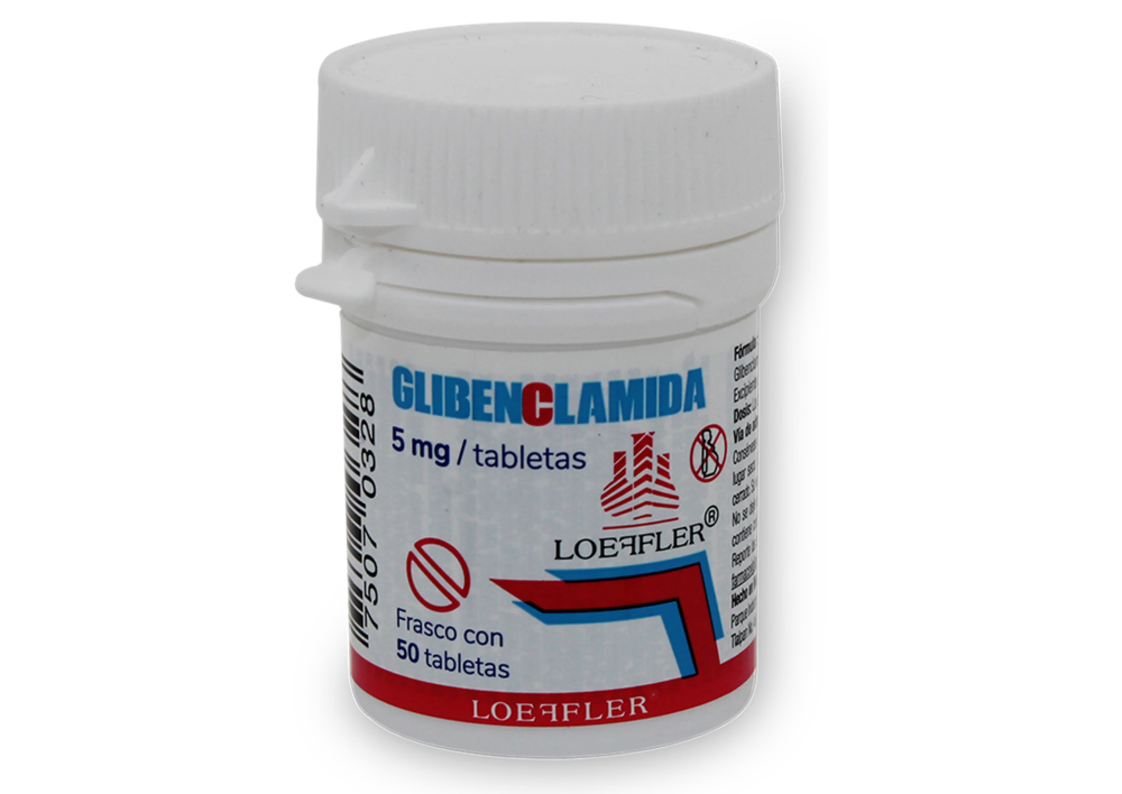 Glibenclamida 5 Mg Con 50 Tabletas