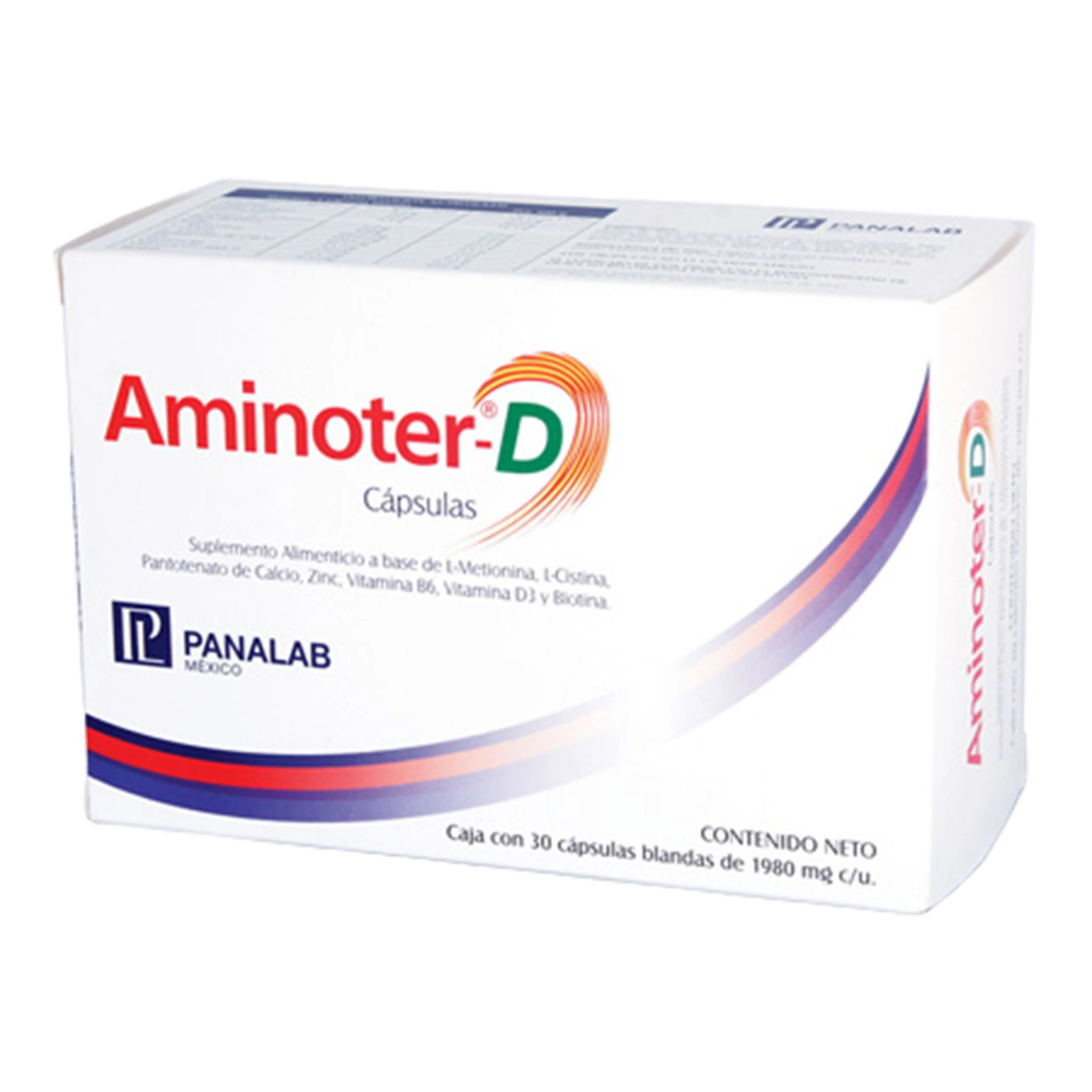 Aminoter D – 30 cápsulas (Ácido pantoténico, Cistina, Zinc)