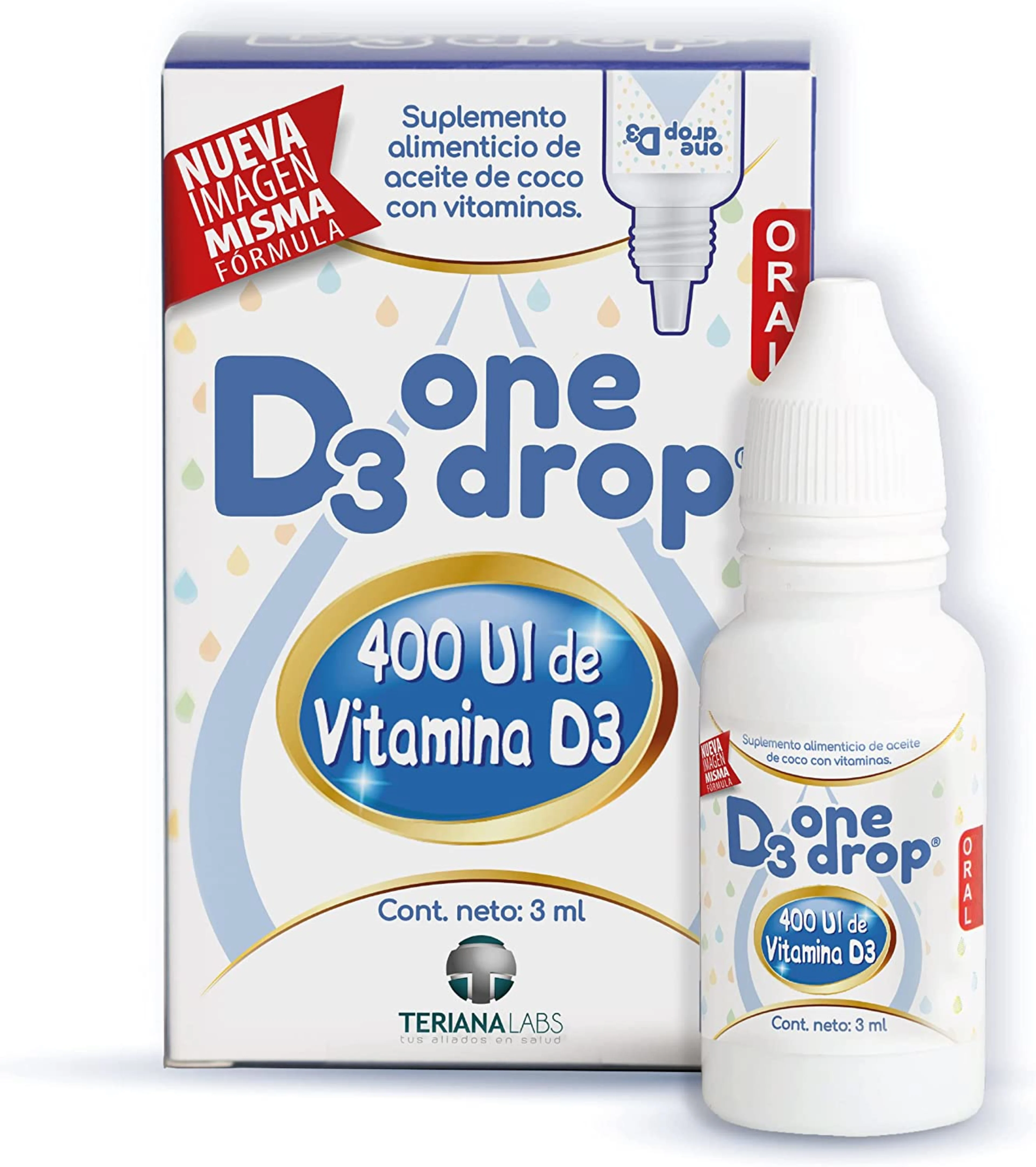 One Drop D3 Vitamina D en Gotas de 3 ml