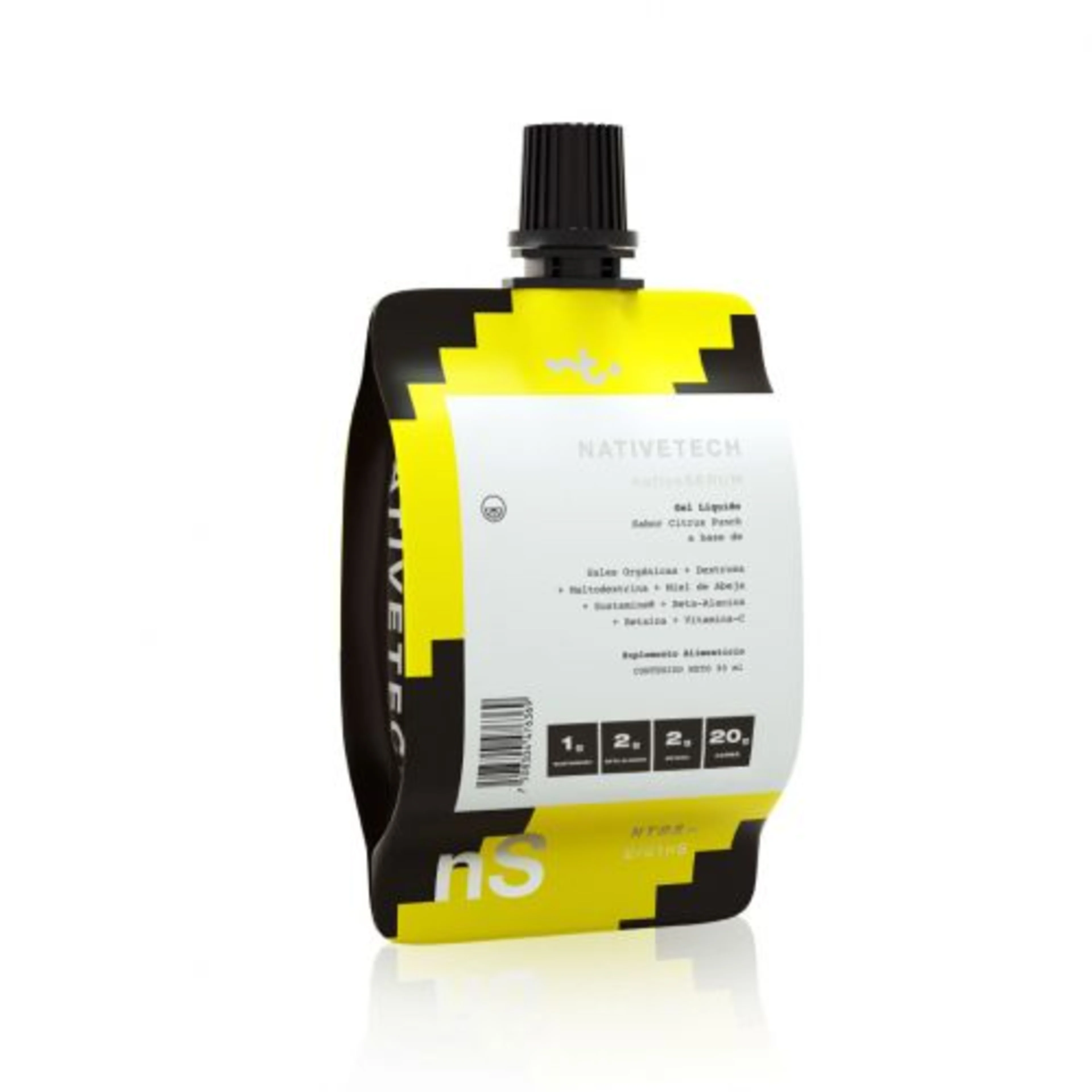 Nativeserum citrus punch. gel energetico liquido con sales y aminoacidos.
