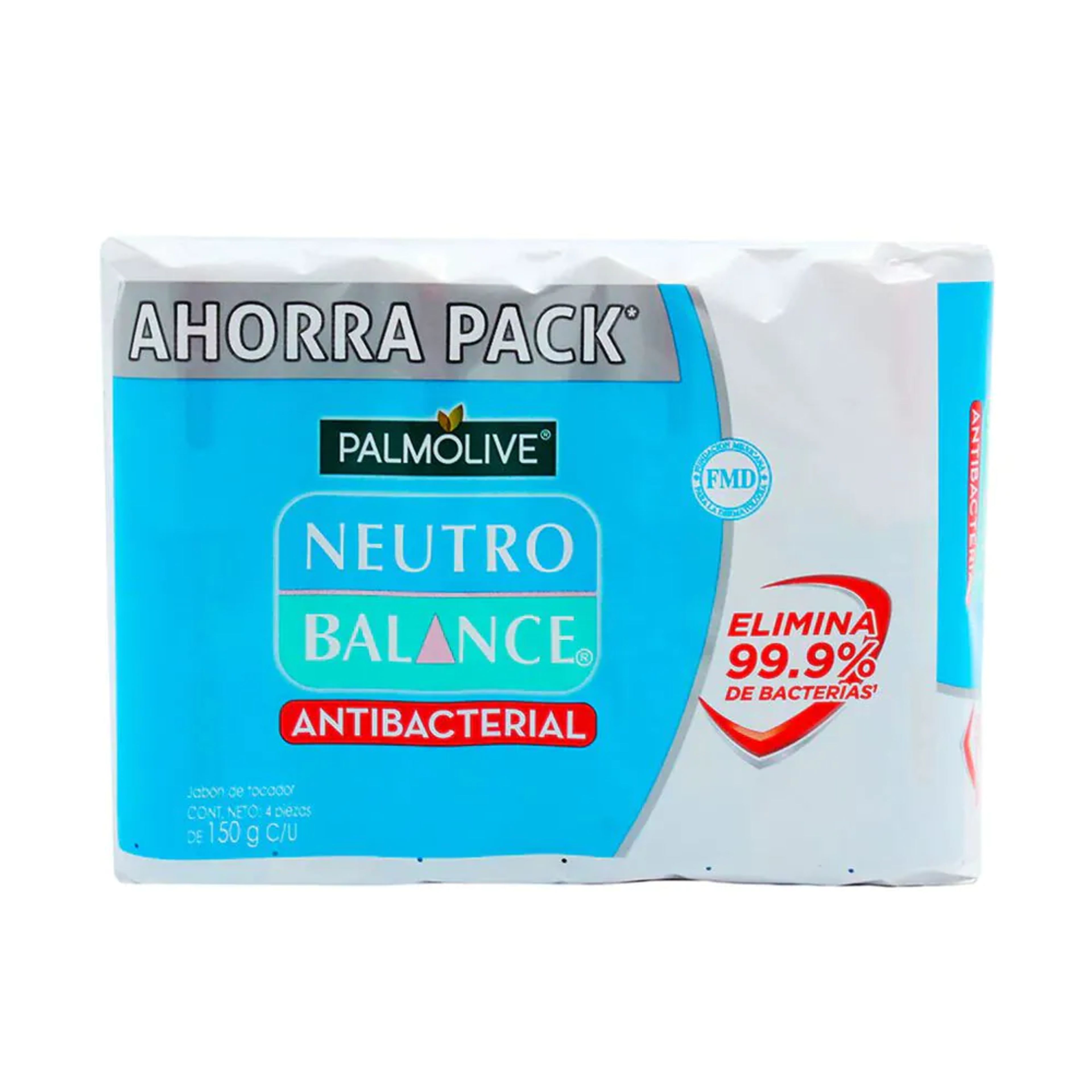 Palmolive jabón en barra neutro balance antibacterial 4 piezas paquete