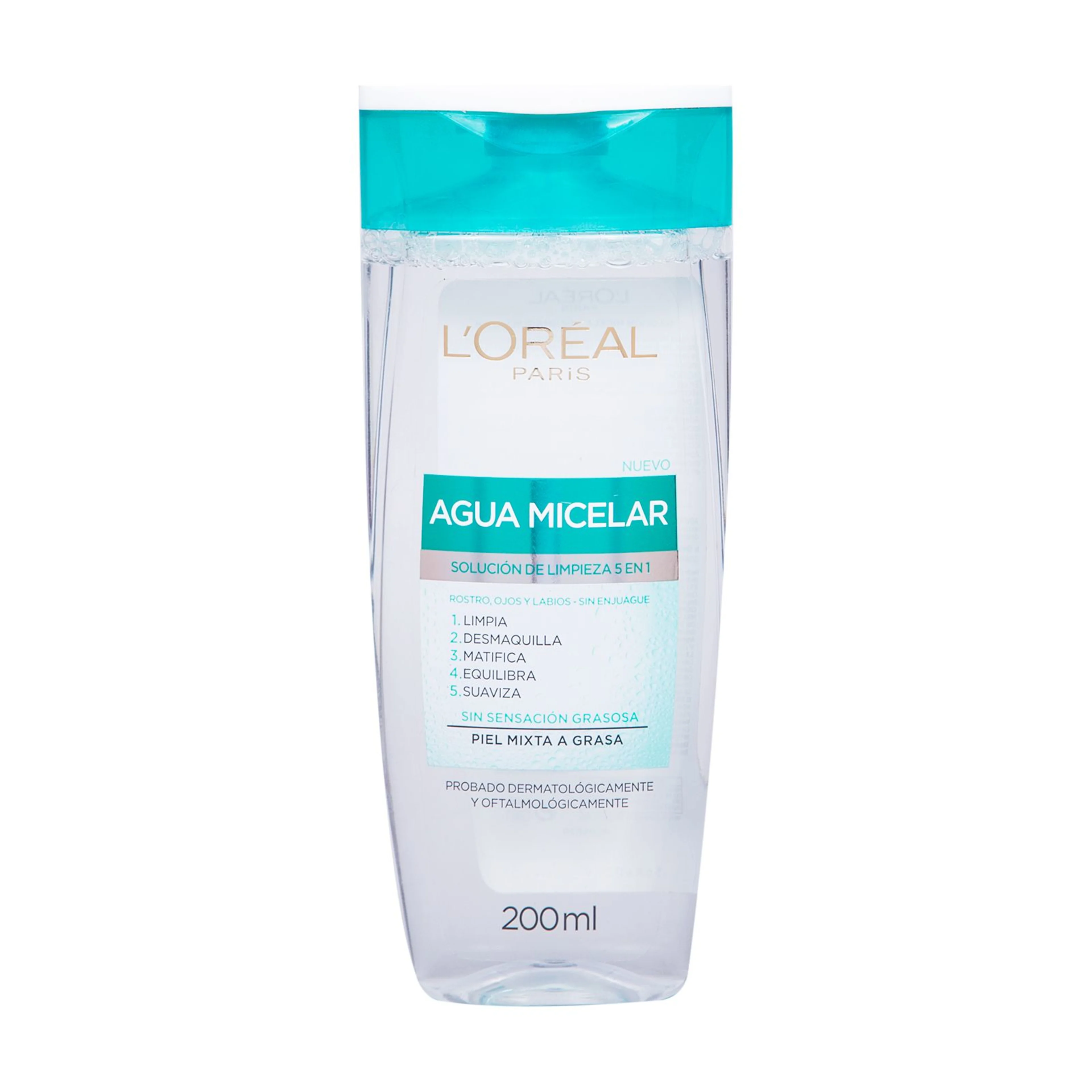 Agua micelar l’oréal paris para piel mixta 200 ml