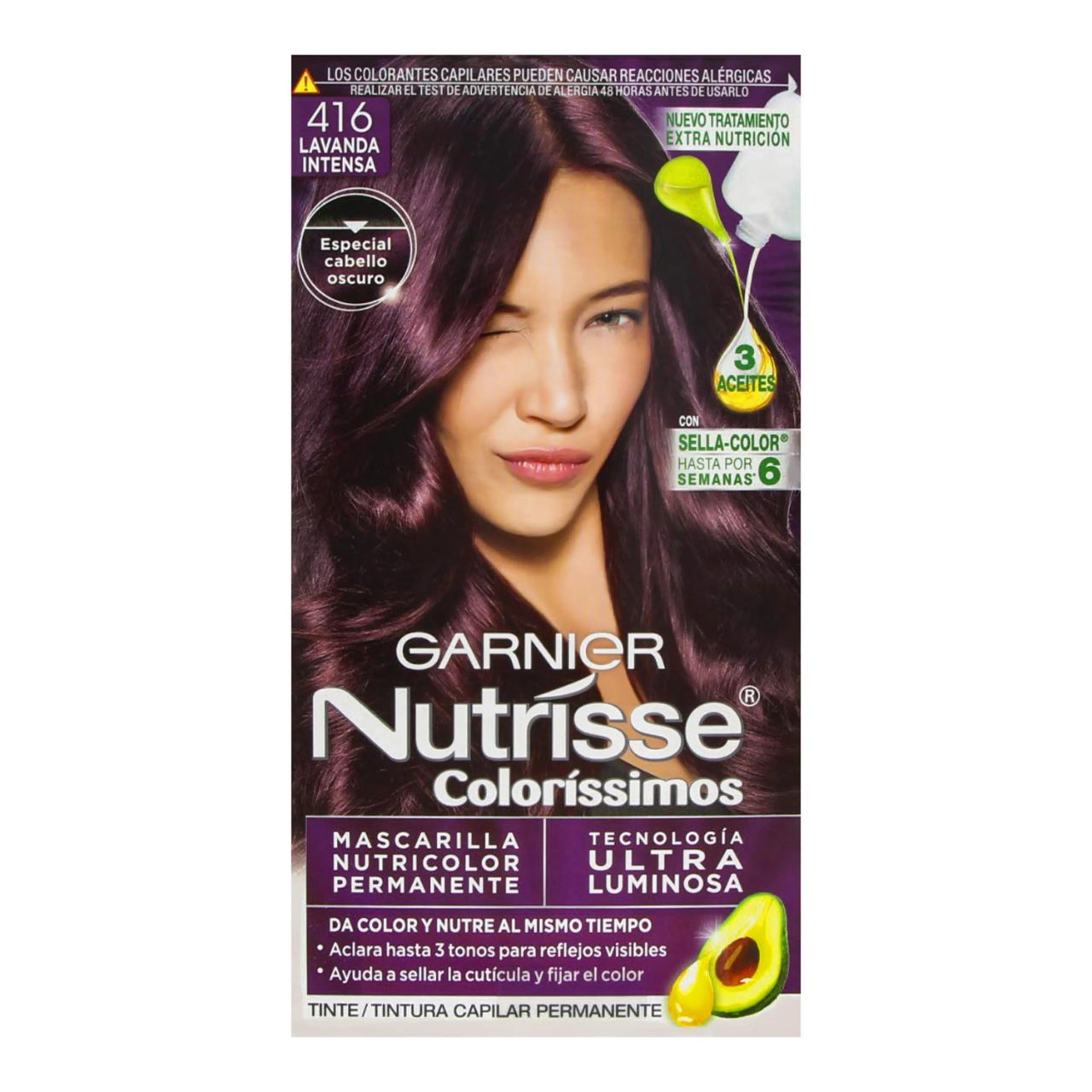 Nutrisse Coloríssimos Tinte En Crema Tono 416 Lavanda Intensa
