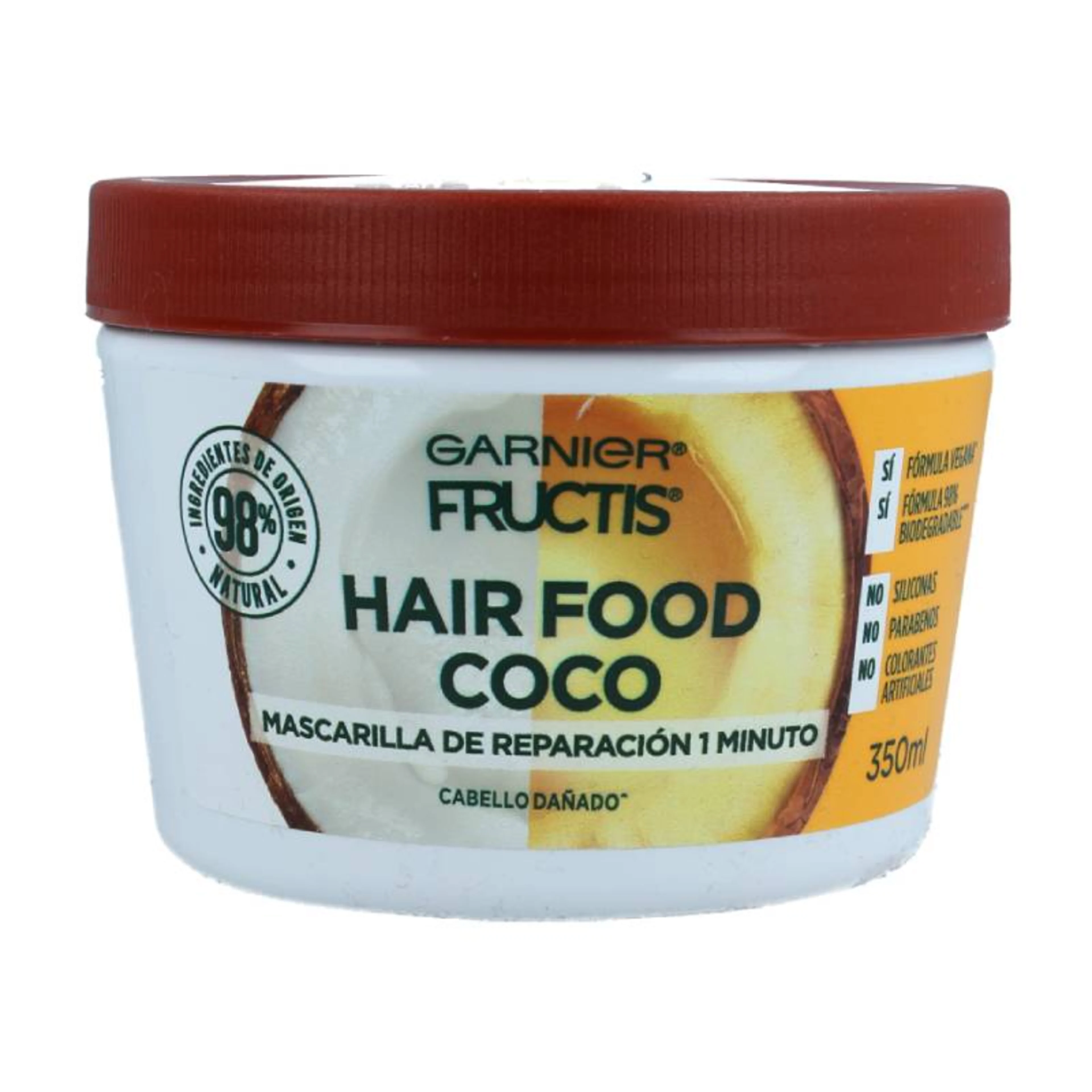 Fructis Hair Food Coco Mascarilla Reparación Con 350 Ml