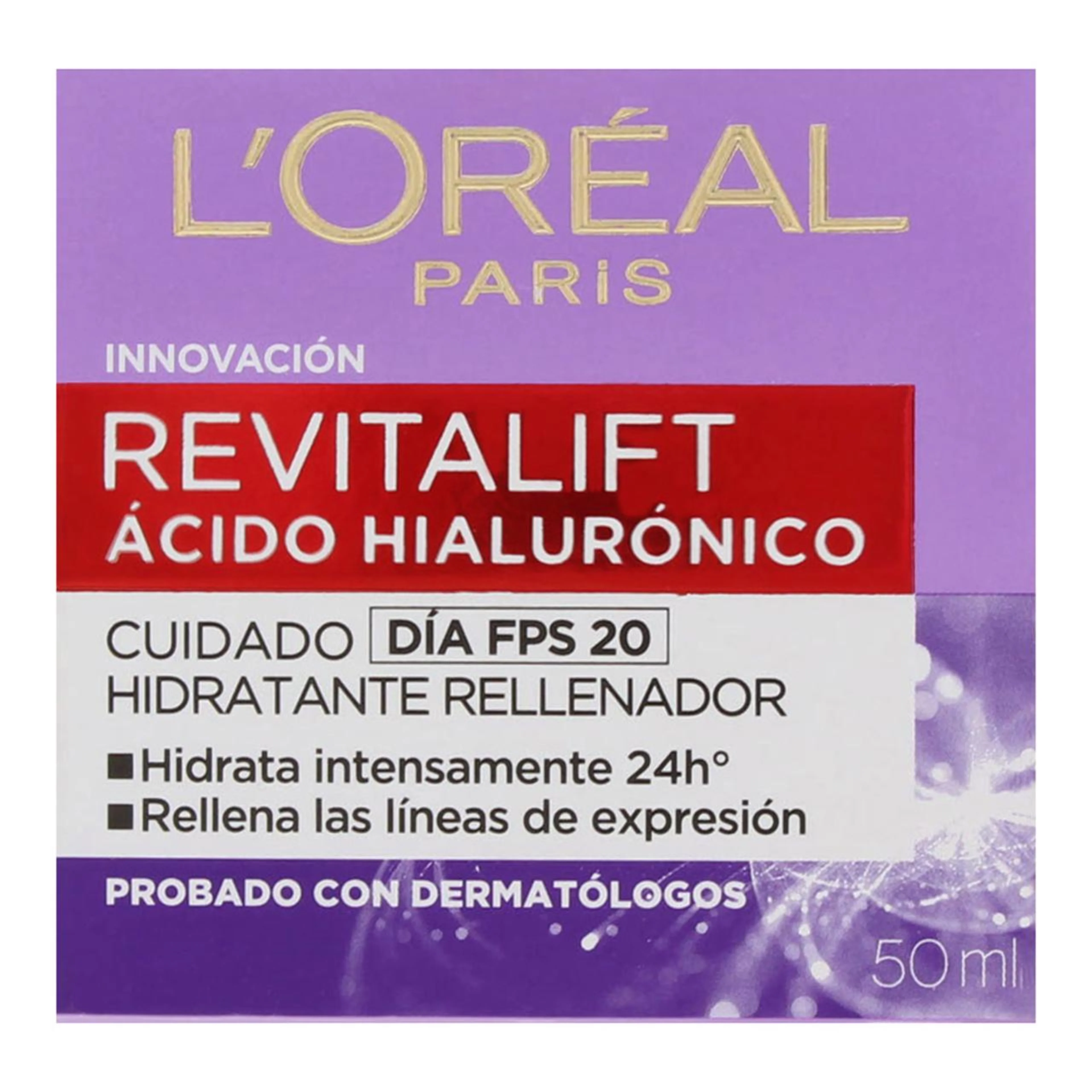 L’Oreal Revitalift Ácido Hialurónico Cuidado De Día Fps 20 50 Ml