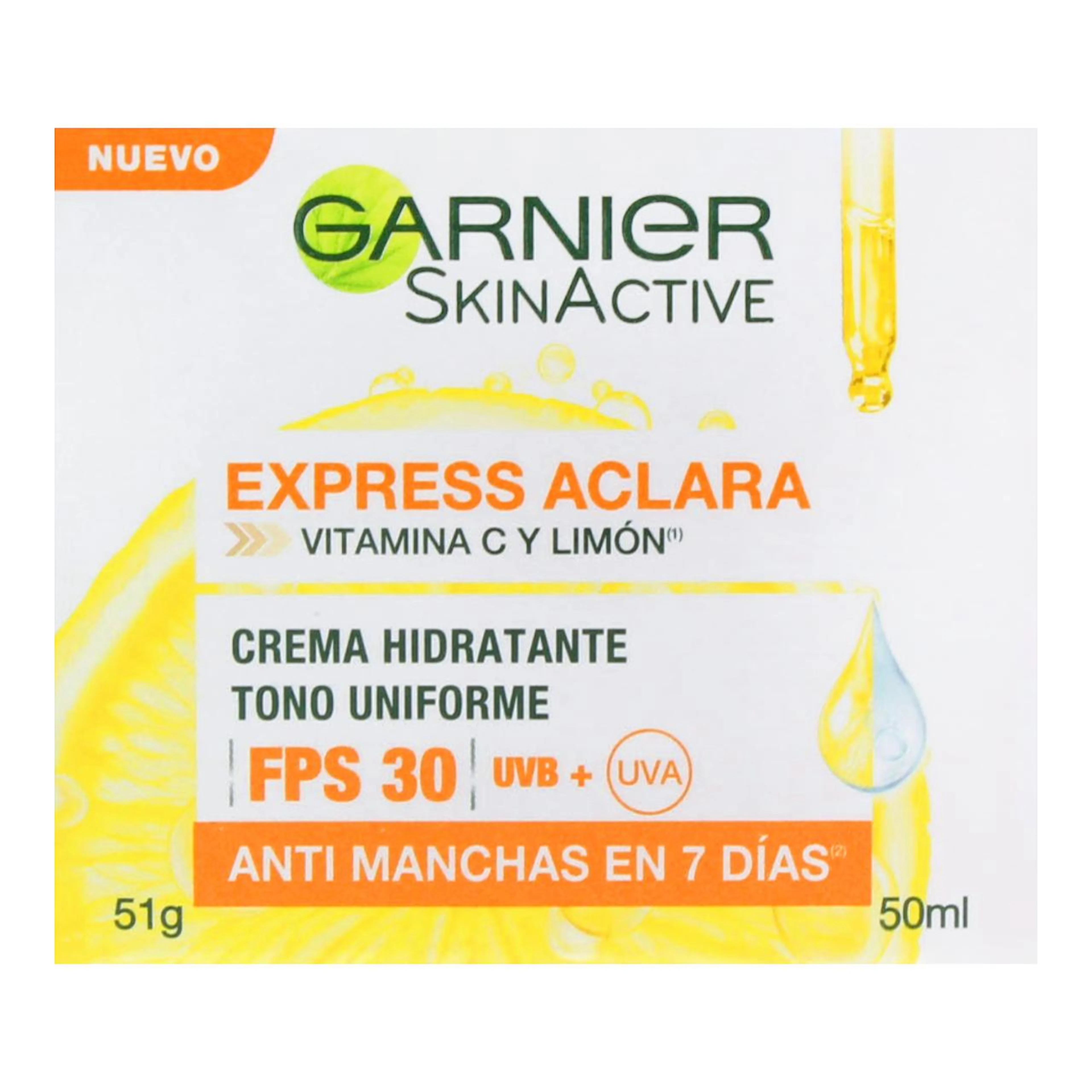 Garnier Skinactive Crema Express Aclara Fps 30 50 Ml