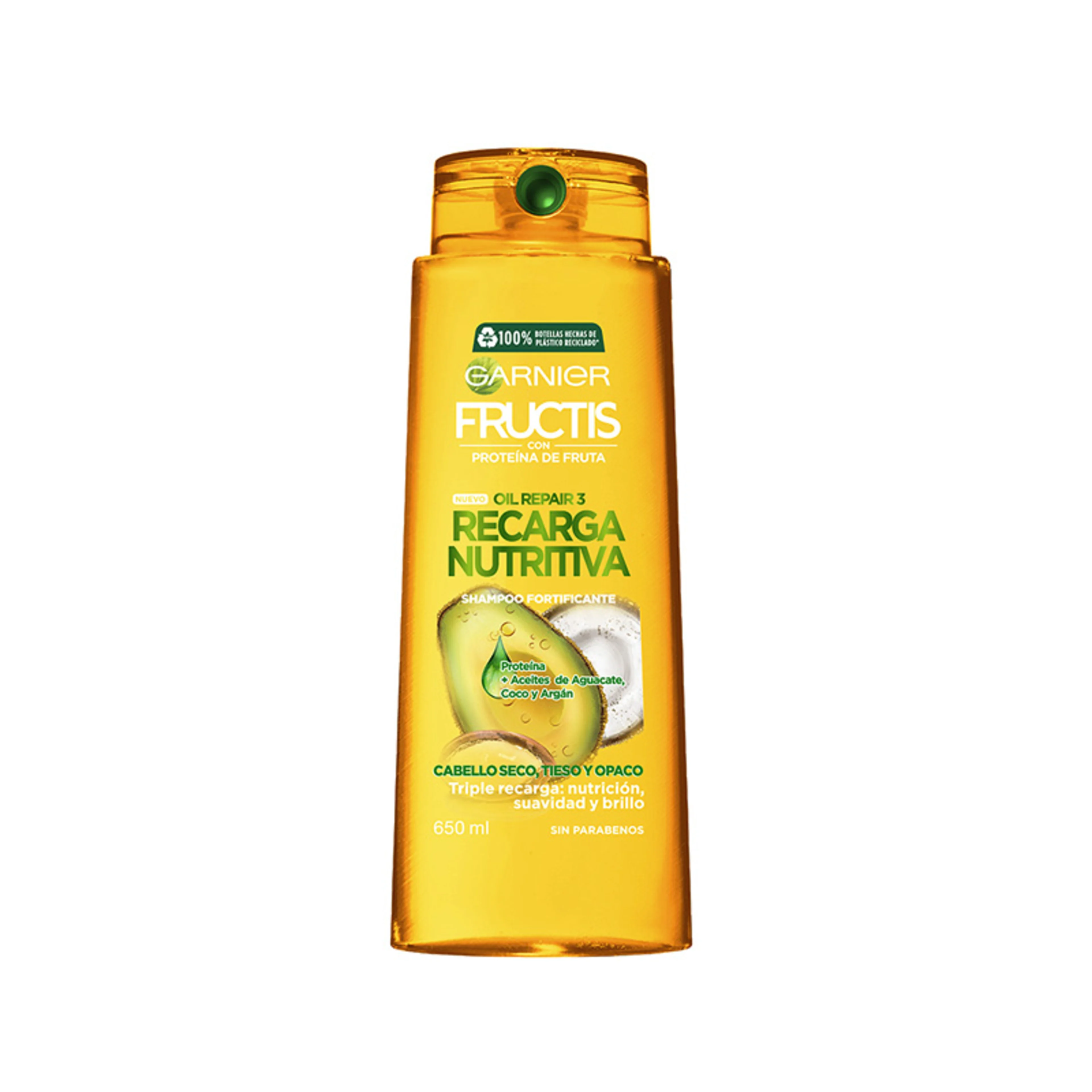 Fructis Oil Repair Recarga Nutritiva Shampoo Con 650 Ml