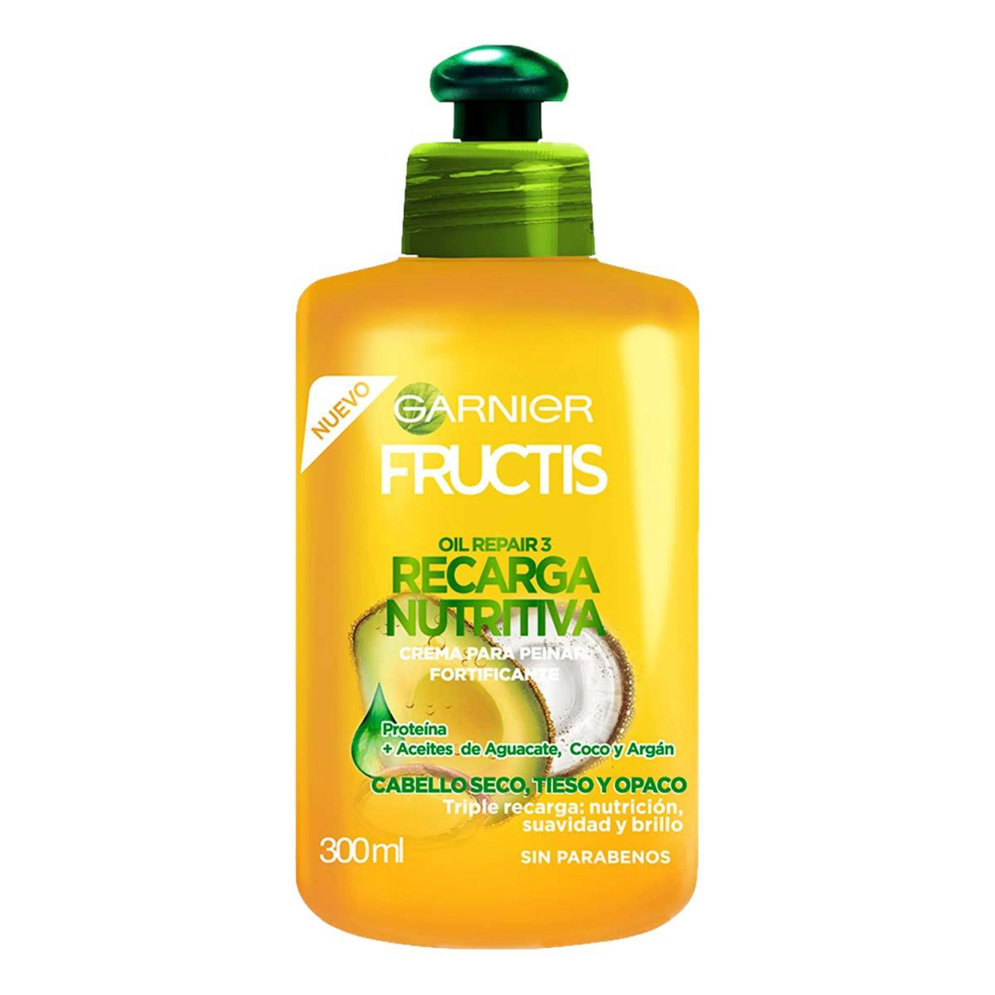 Fructis Oirl Repair Recarga Nutritiva Crema Para Peinar Con 300 Ml