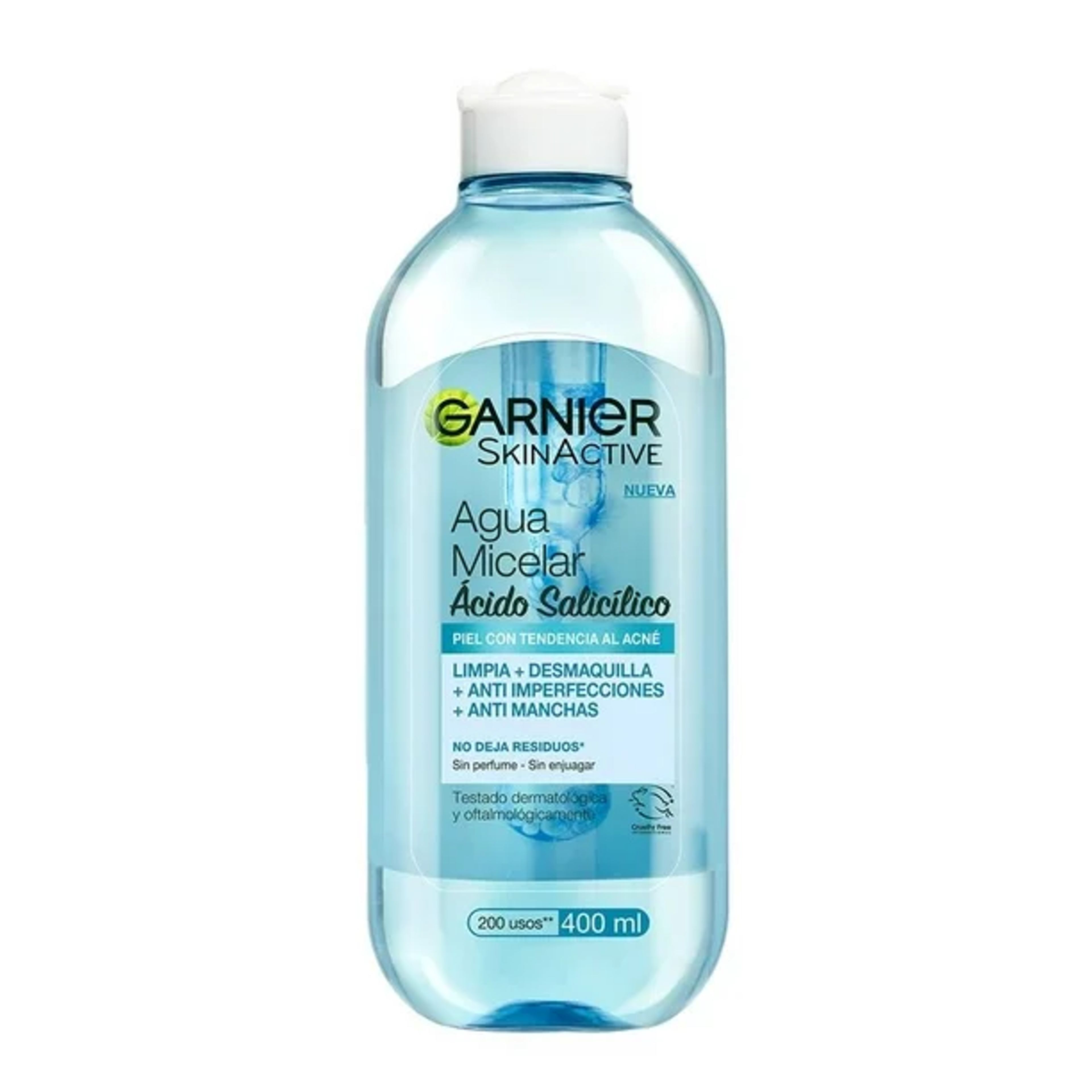 Skinactive Agua Micelar Antiacné Con 400 Ml