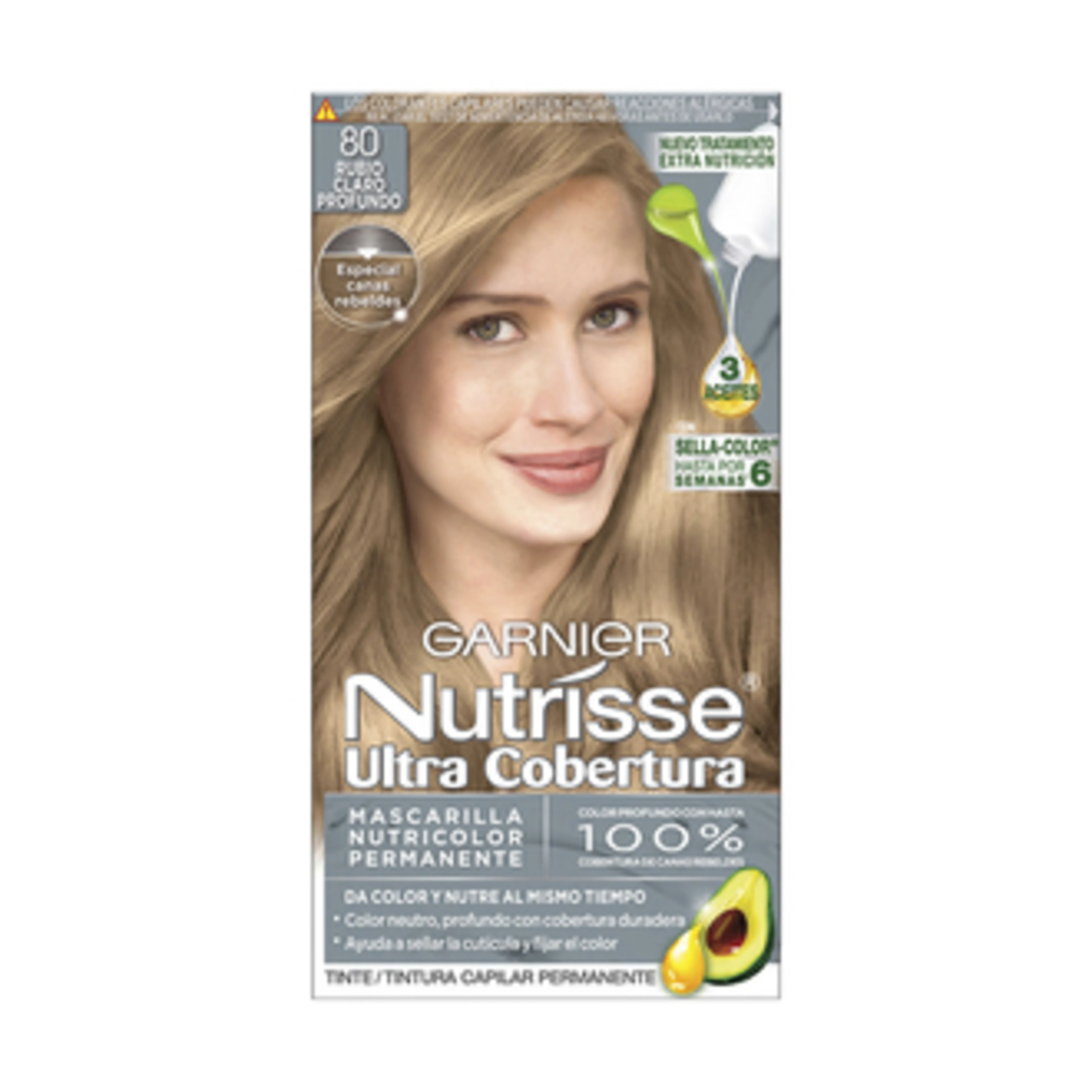 Nutrisse Ultra Cobertura Tinte En Crema Tono 80 Rubio Claro Profundo