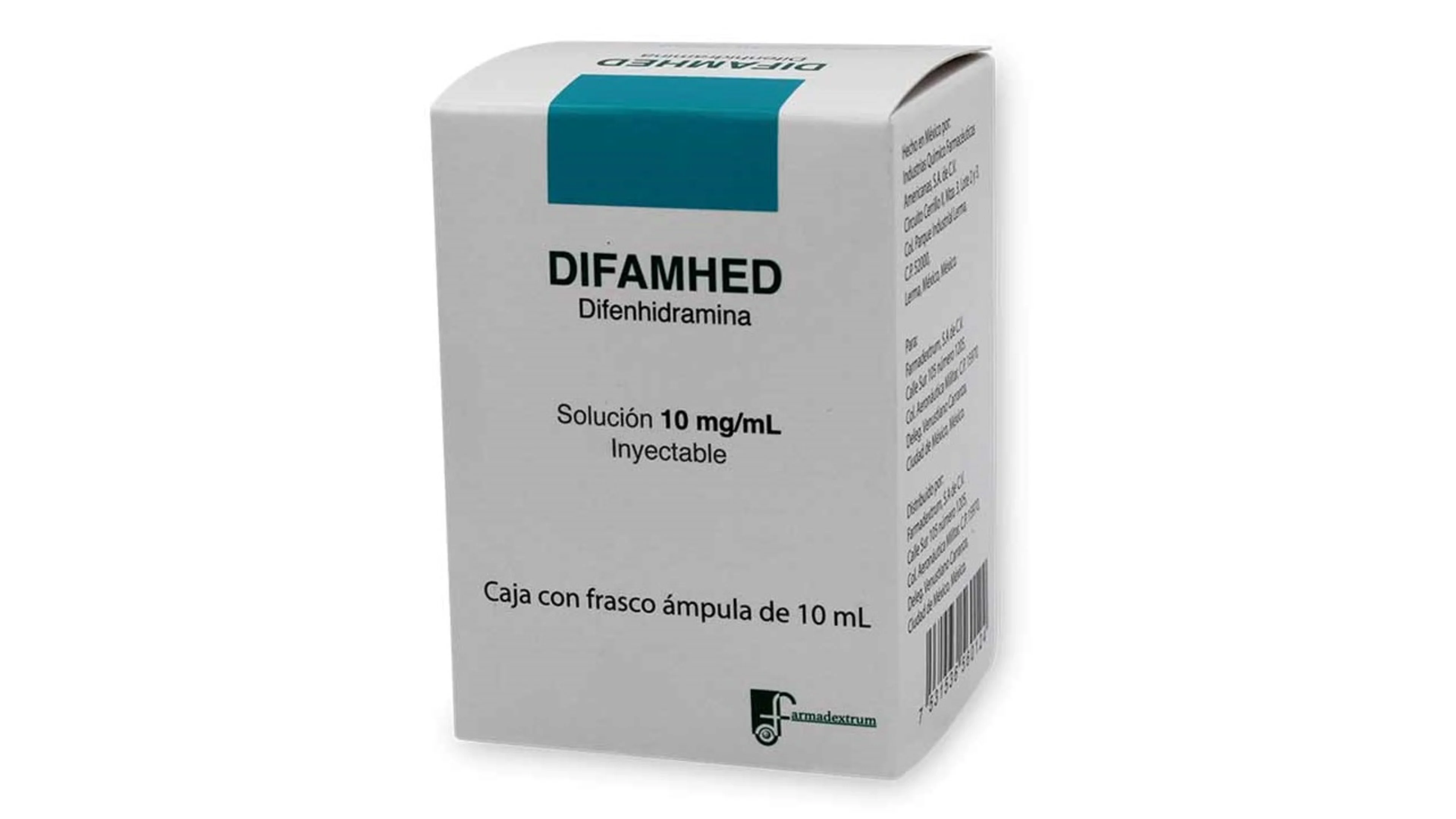 Difamhed 10 Mg Solución Inyectable 10 Ml