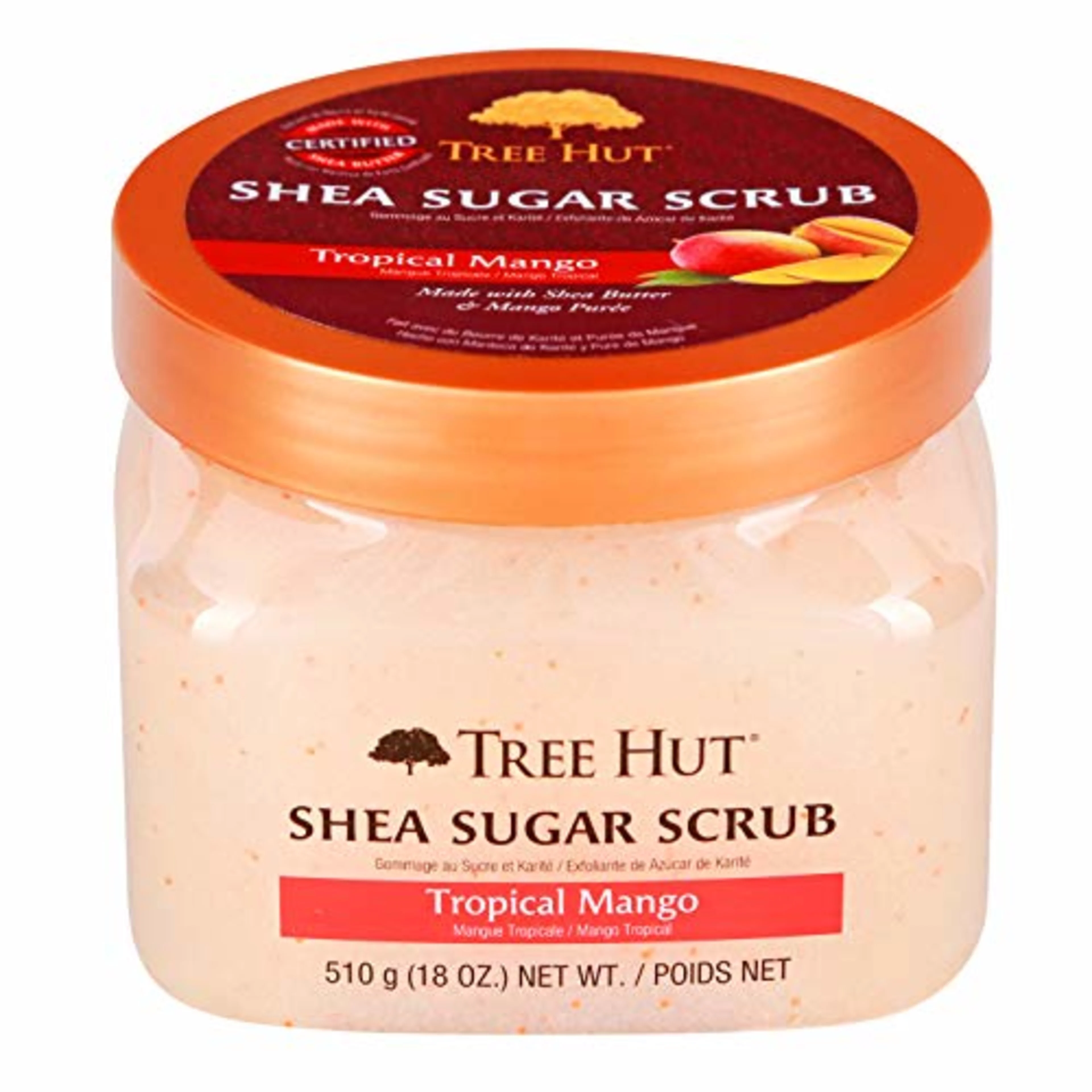Tree hut shea sugar scrub exfoliante corporal mango tropical 510 g tarro