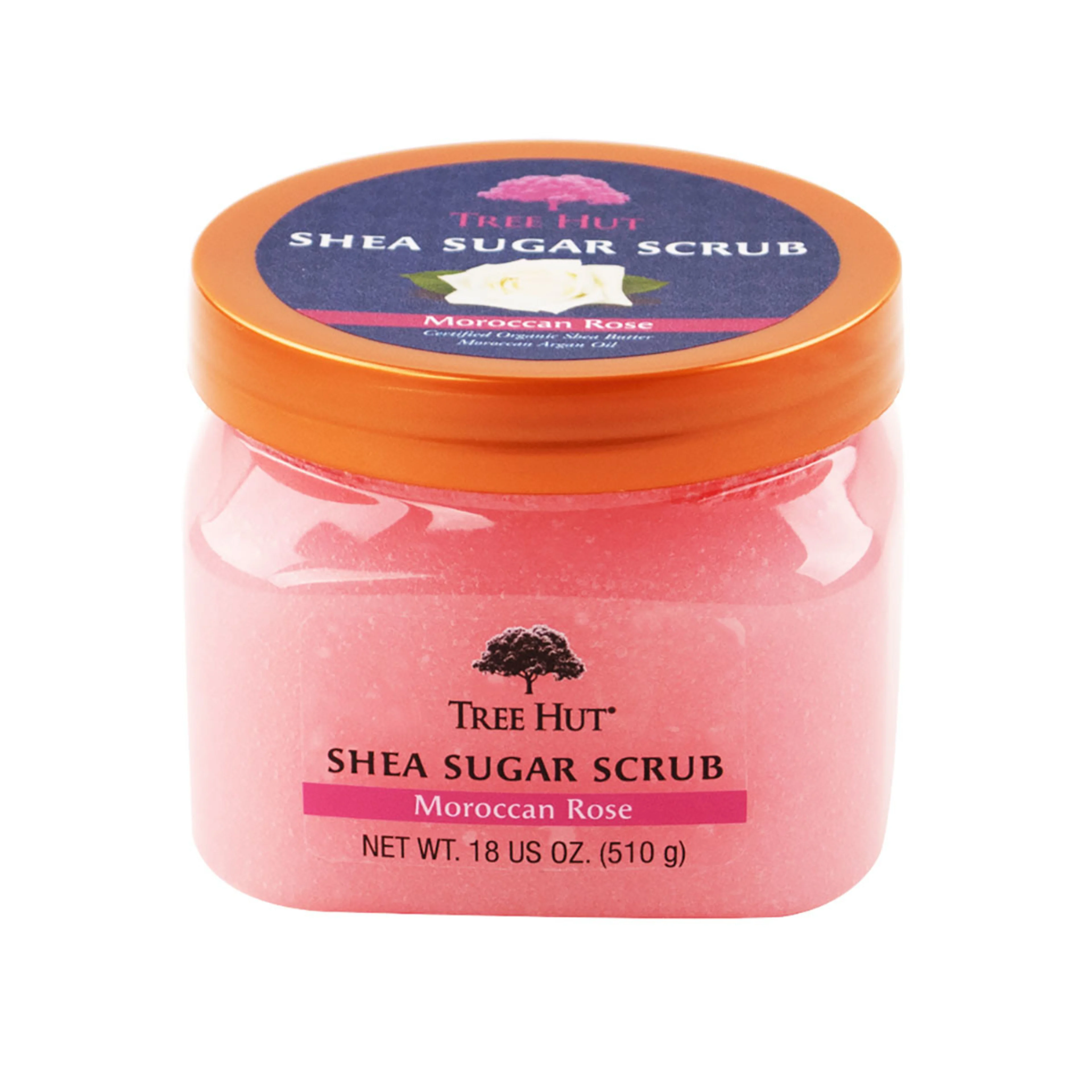 Tree hut exfoliante corporal rosa de marruecos 510 g tarro
