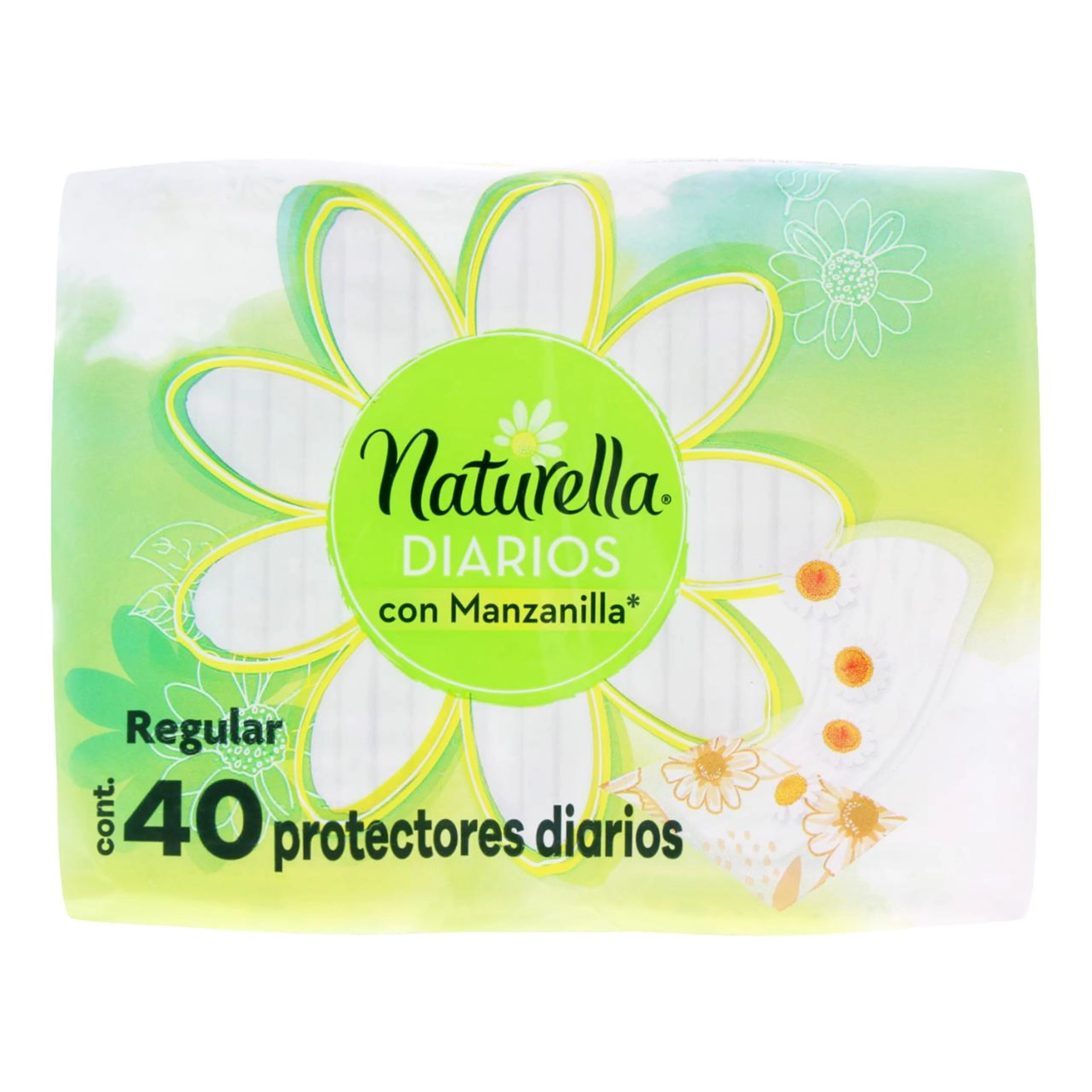 Naturella Con Manzanilla Regular Protectores Diarios 40 Piezas