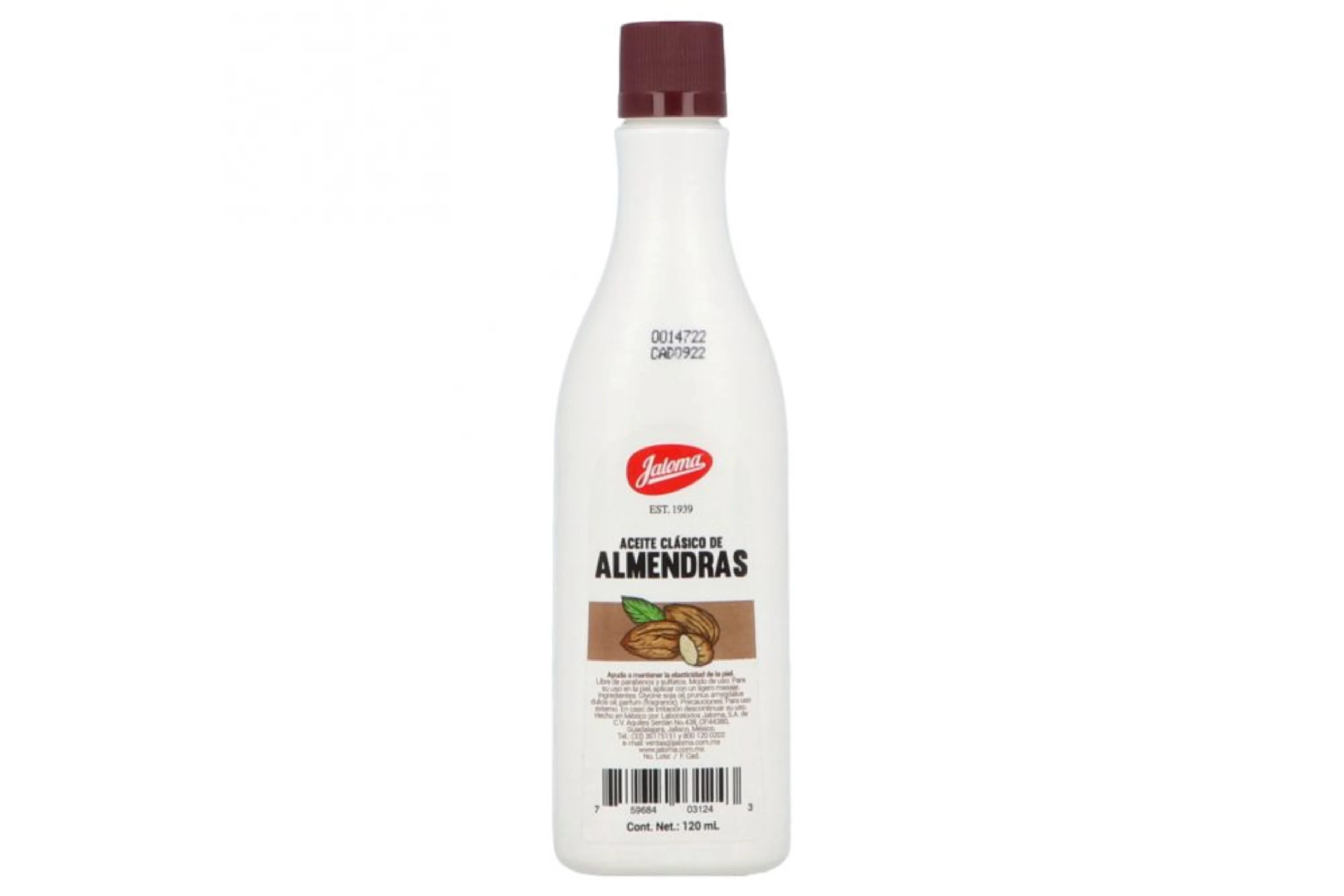 Jaloma Aceite Clásico De Almendras 120 Ml