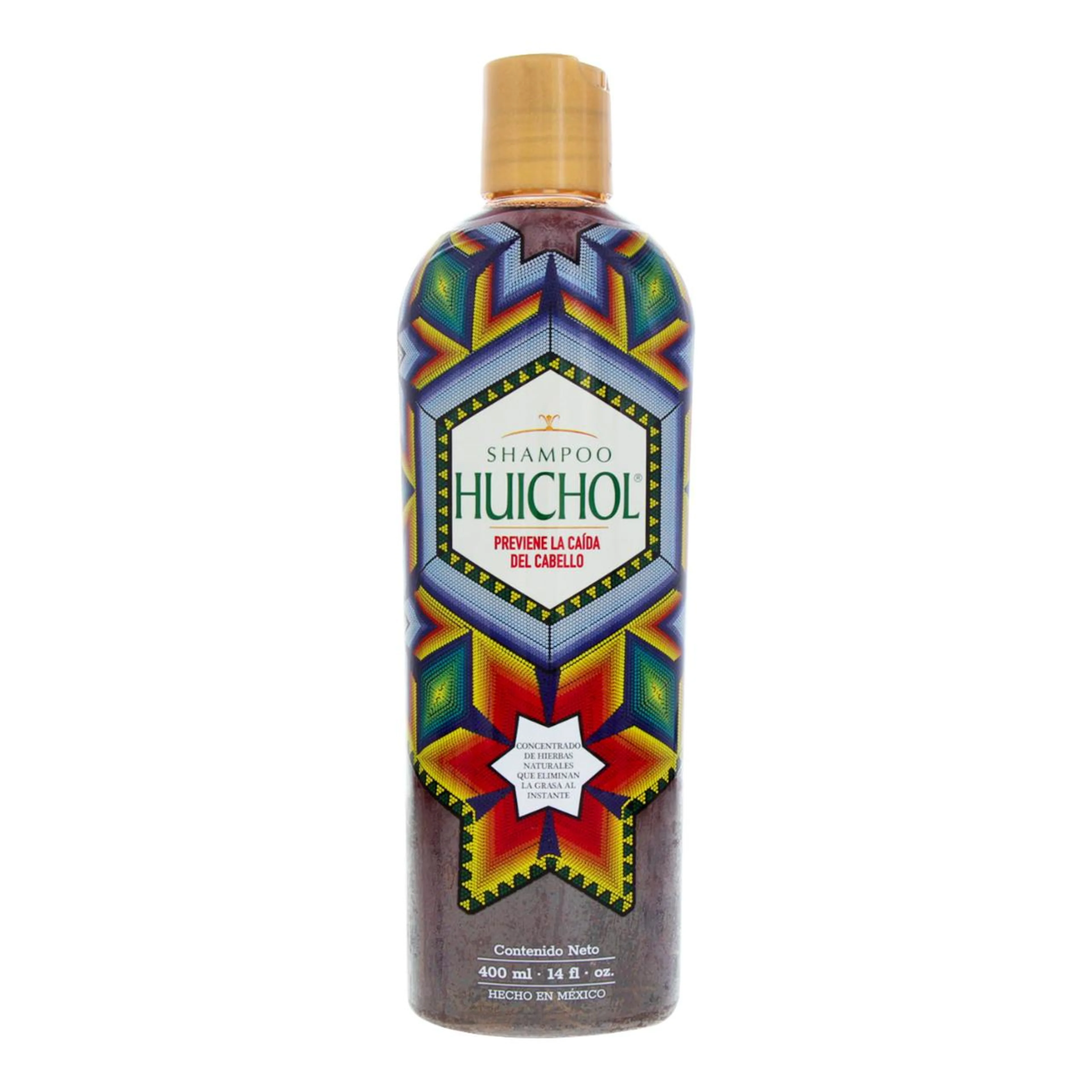 Shampoo del indio huichol auxiliar en la caída del cabello 400 ml.