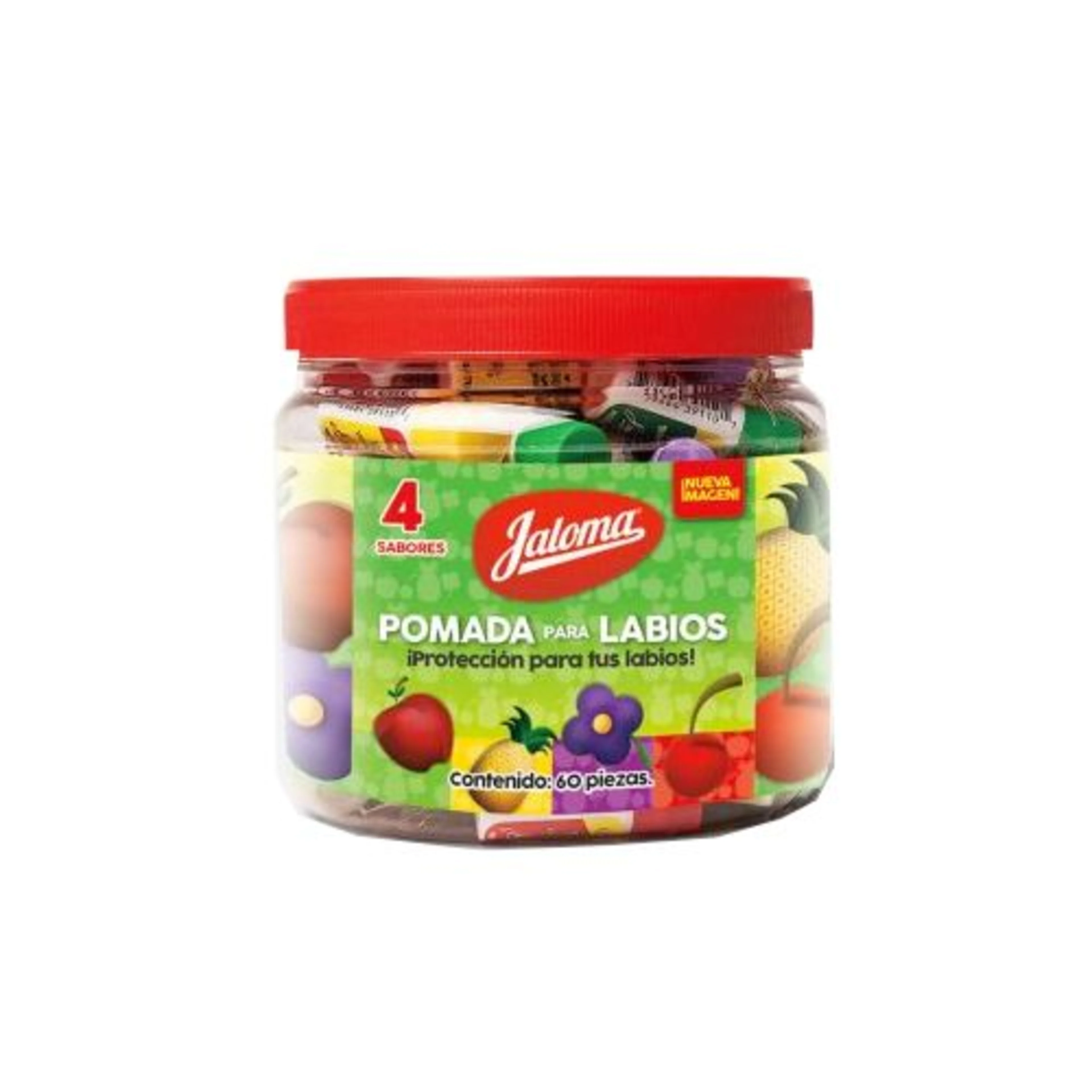 Jaloma Pomada Para Labios Bote 60 Piezas