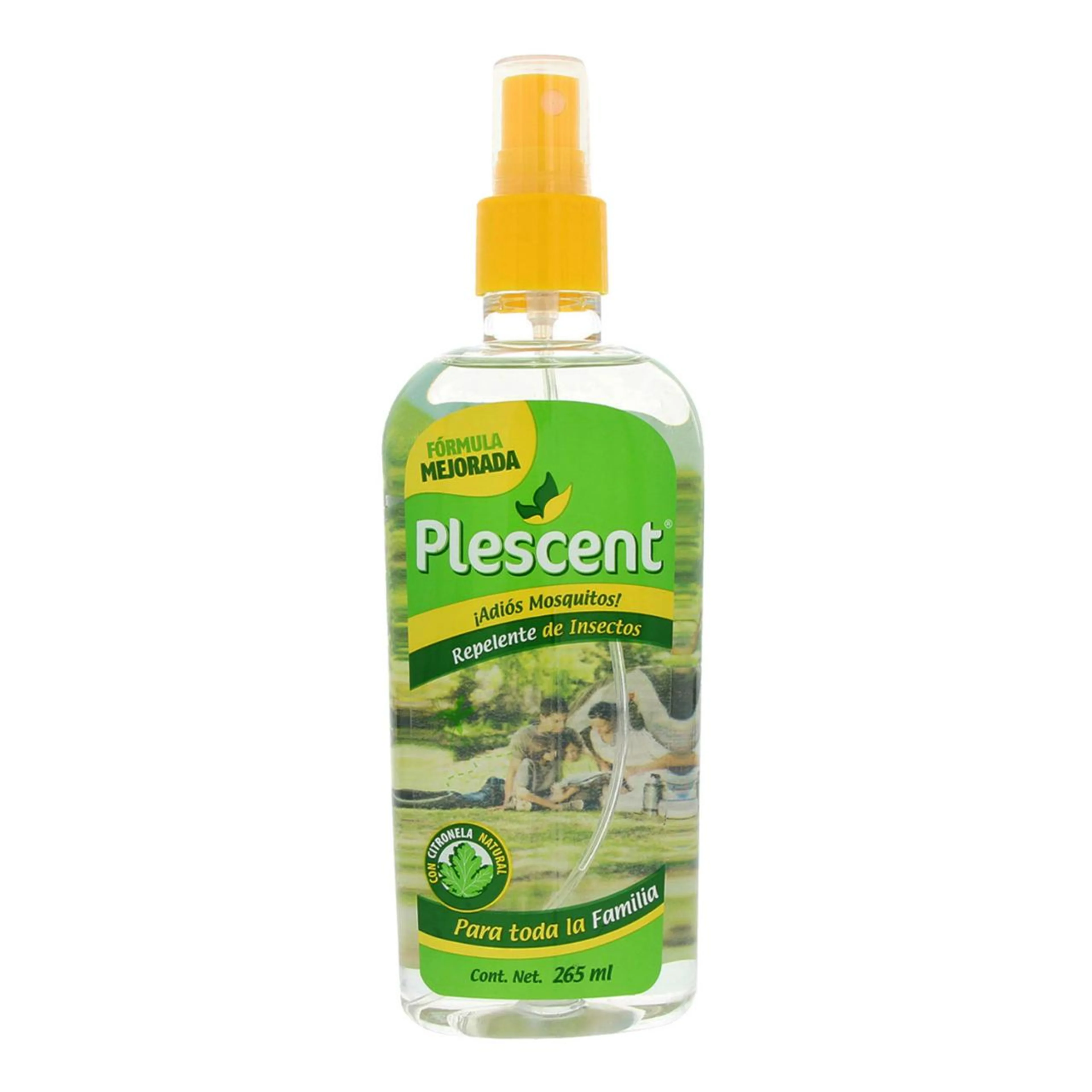 Repelente de insectos plescent para toda la familia 265 ml.