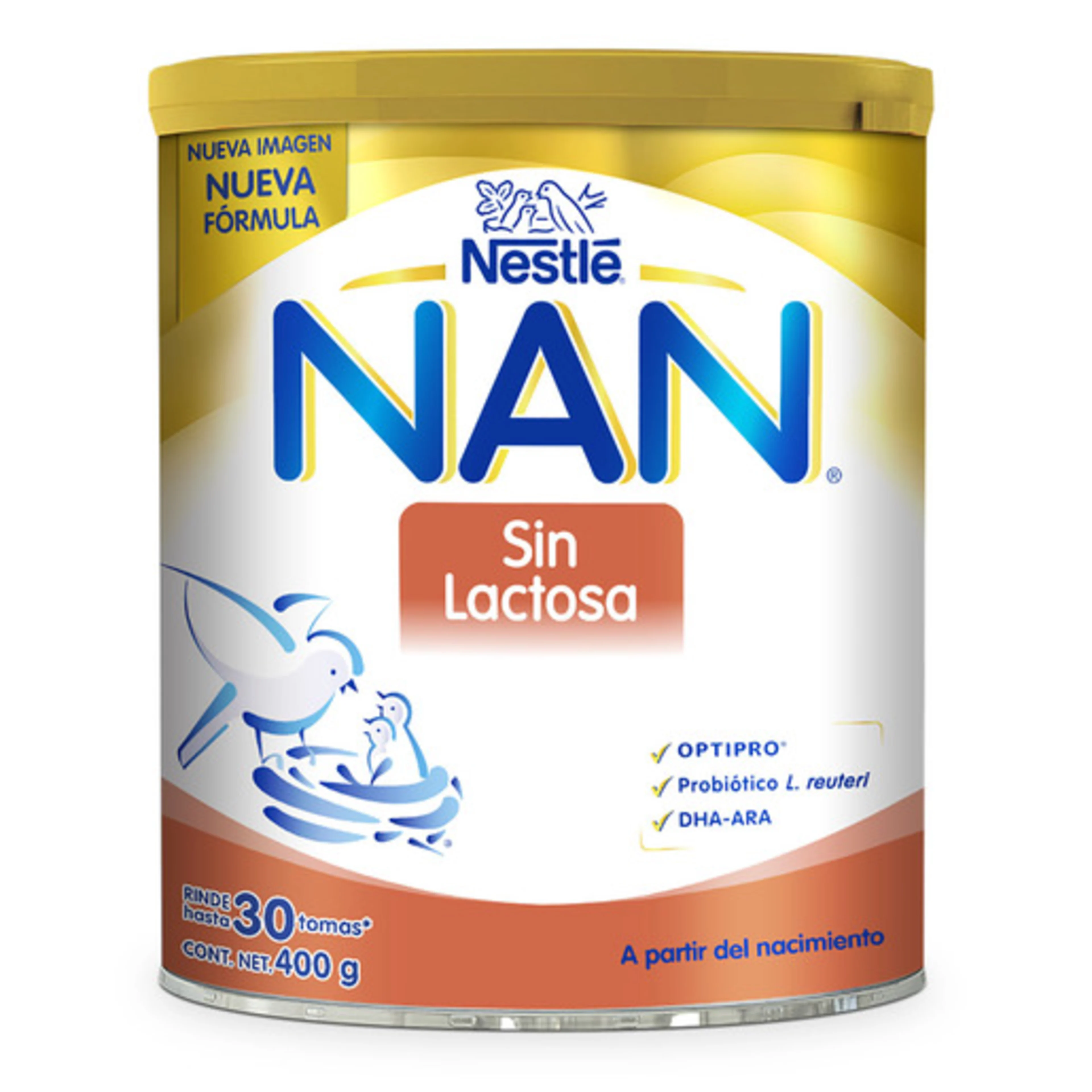 Nan Fórmula Infantil Sin Lactosa Apartir Del Nacimiento 400 G