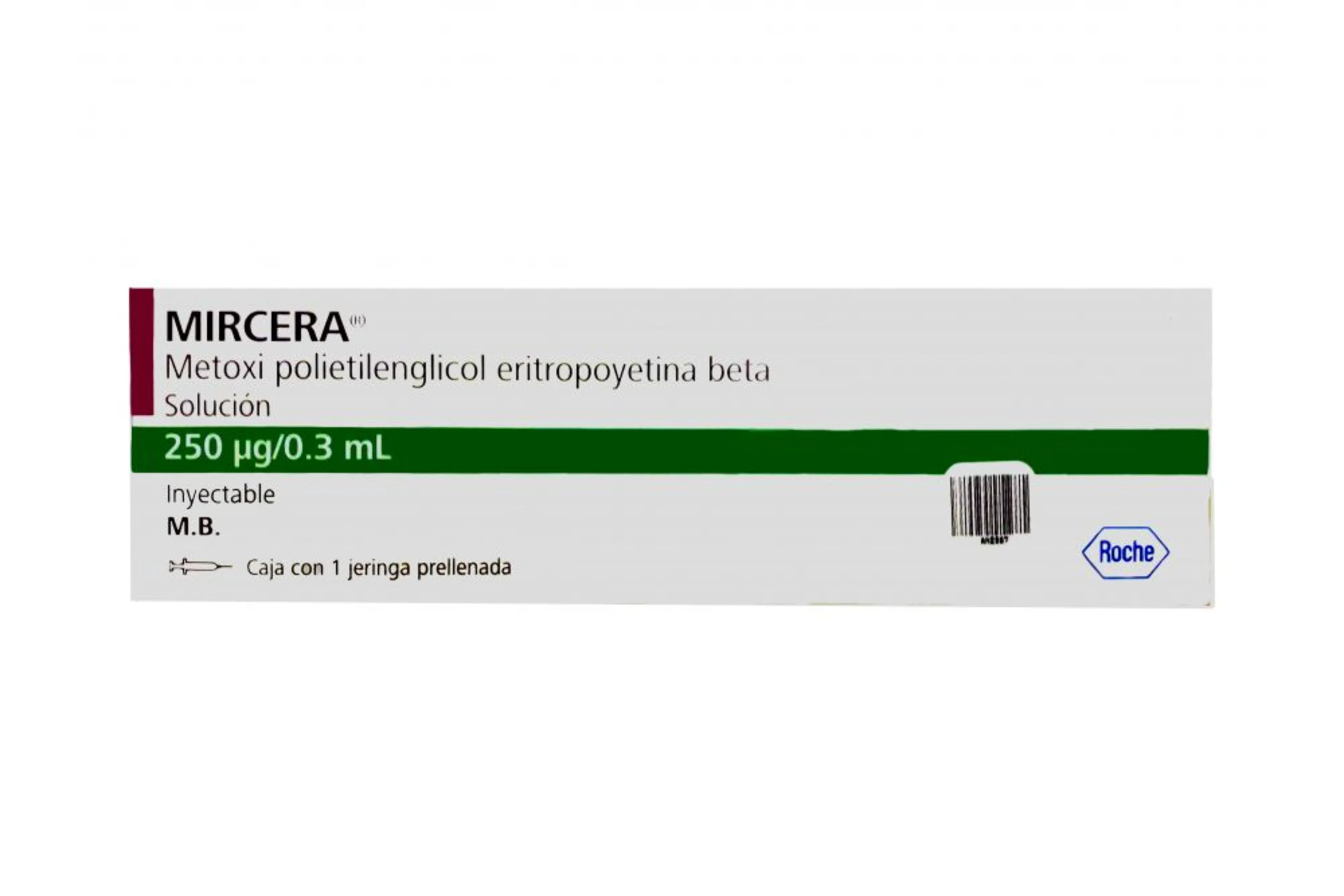 Mircera 250 Mcg Con 1 Jeringa Prellenada