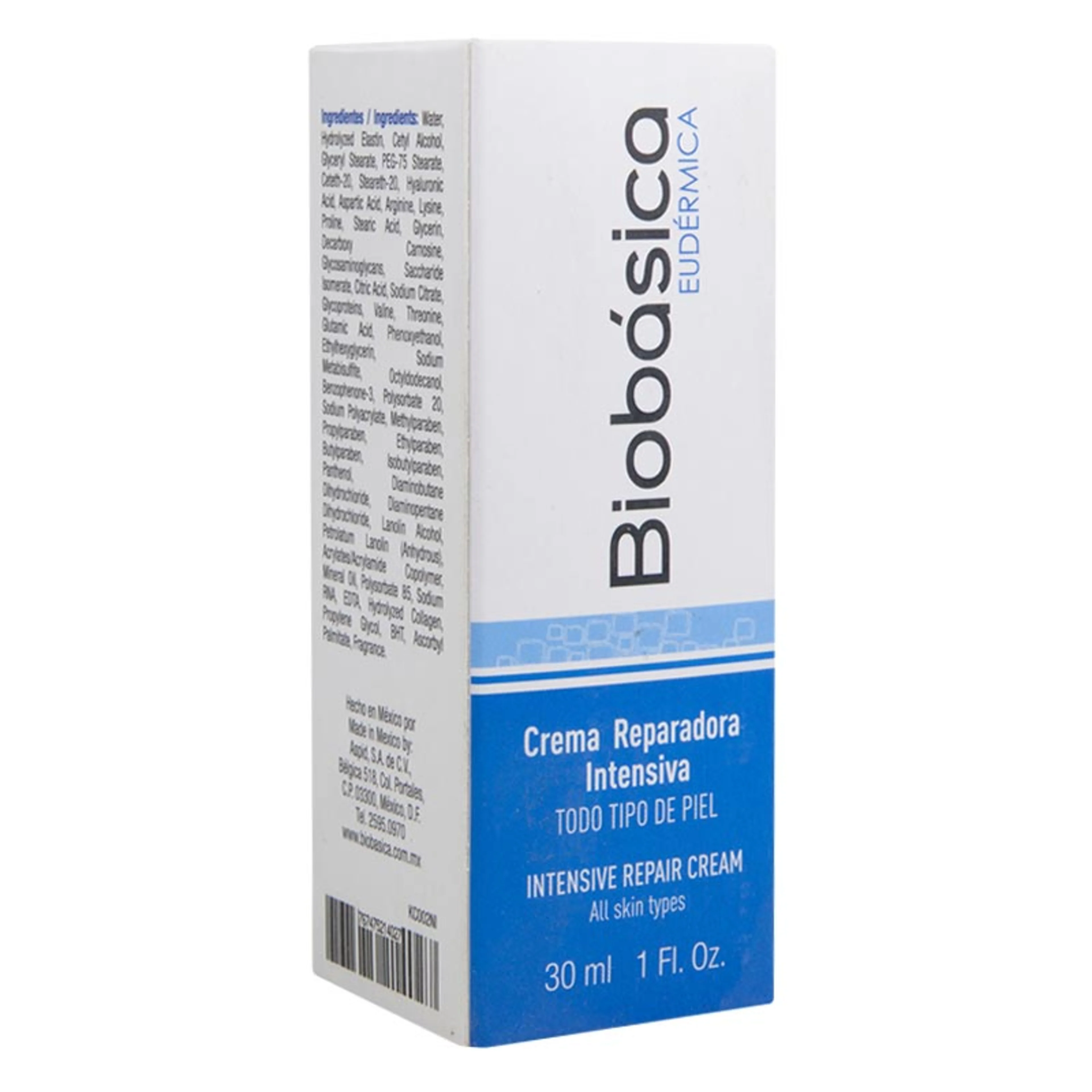 Biobásica eudérmica crema reparadora intensa para todo tipo de piel 30 ml botella