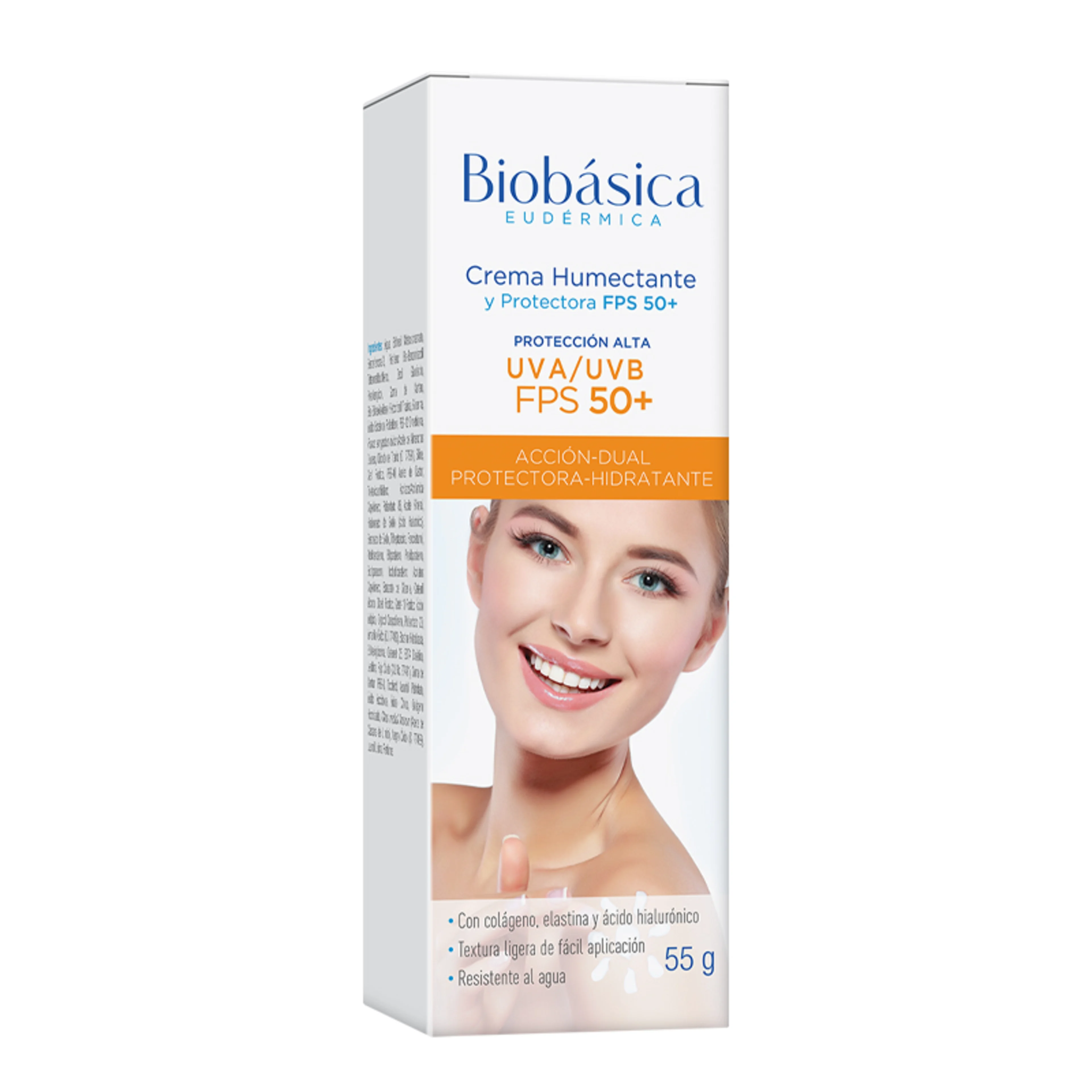 Biobásica eudérmica crema humectante con protección solar fps50 55 g botella