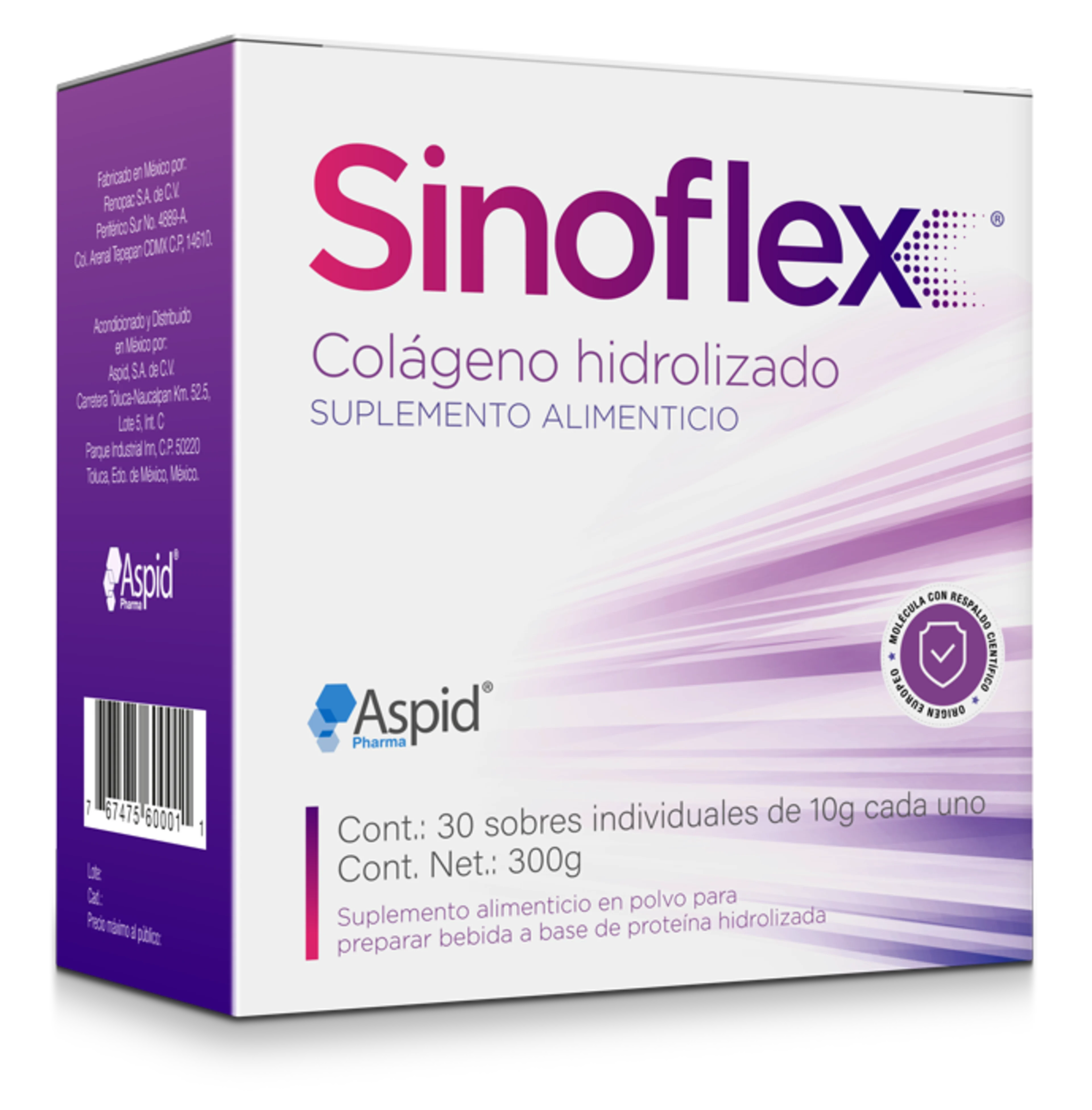 Sinoflex Colágeno Hidrolizado con 30 Sobres