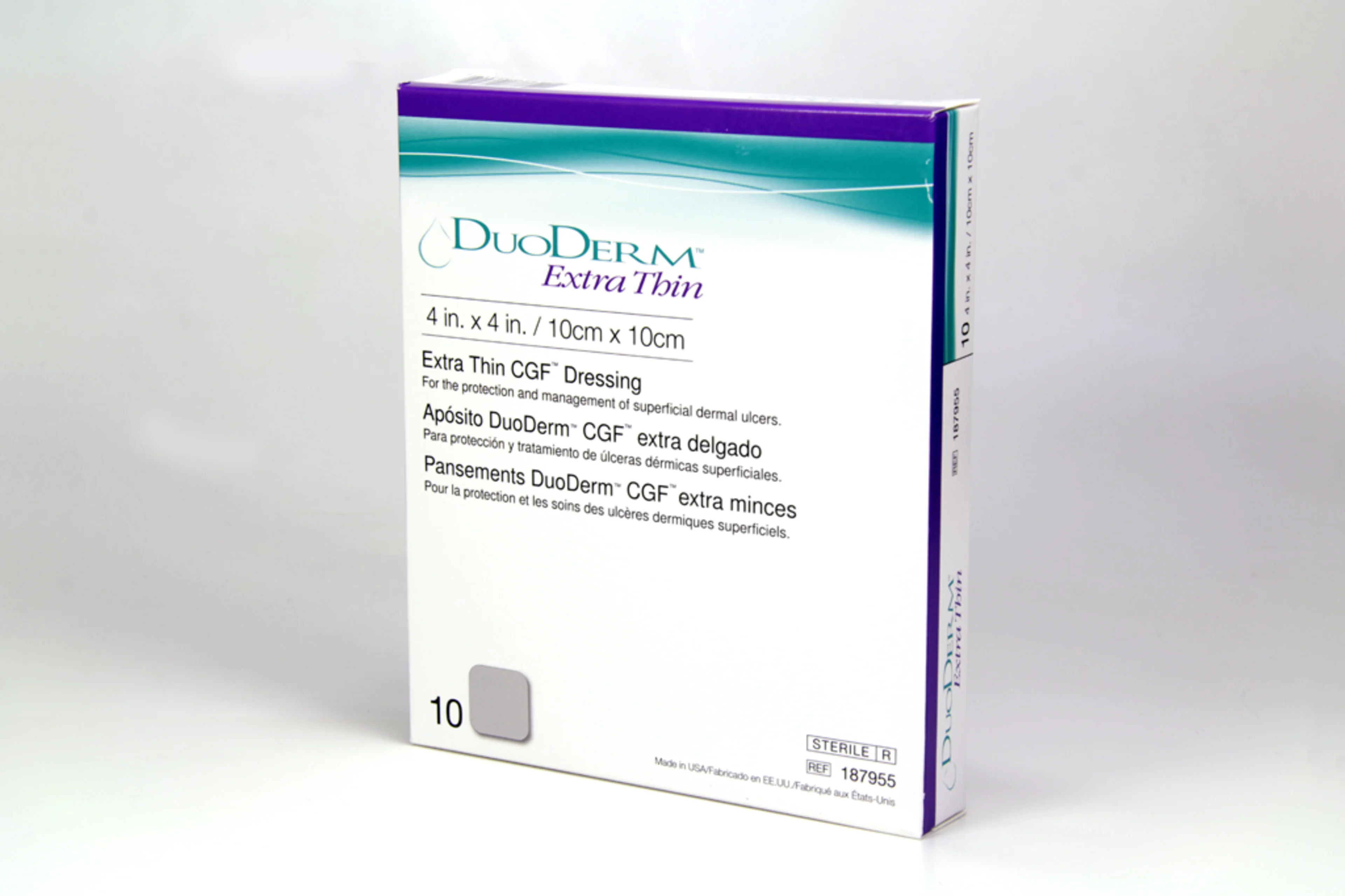 Duoderm Extra Delgado Apósito 10Cmx10Cm Con 10 Piezas