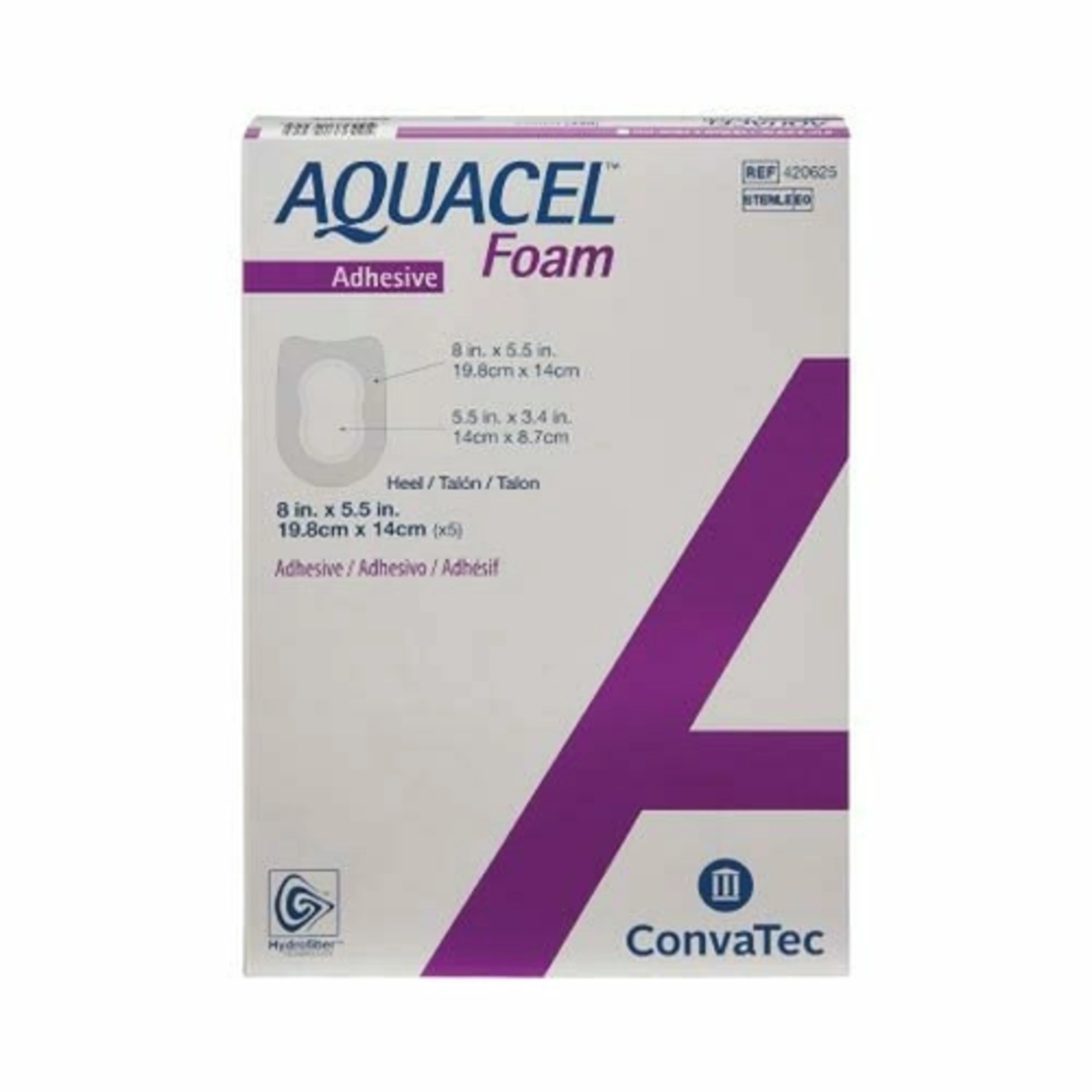Aquacel Foam Apósito Adhesivo 19.8X14Cm 5 Piezas