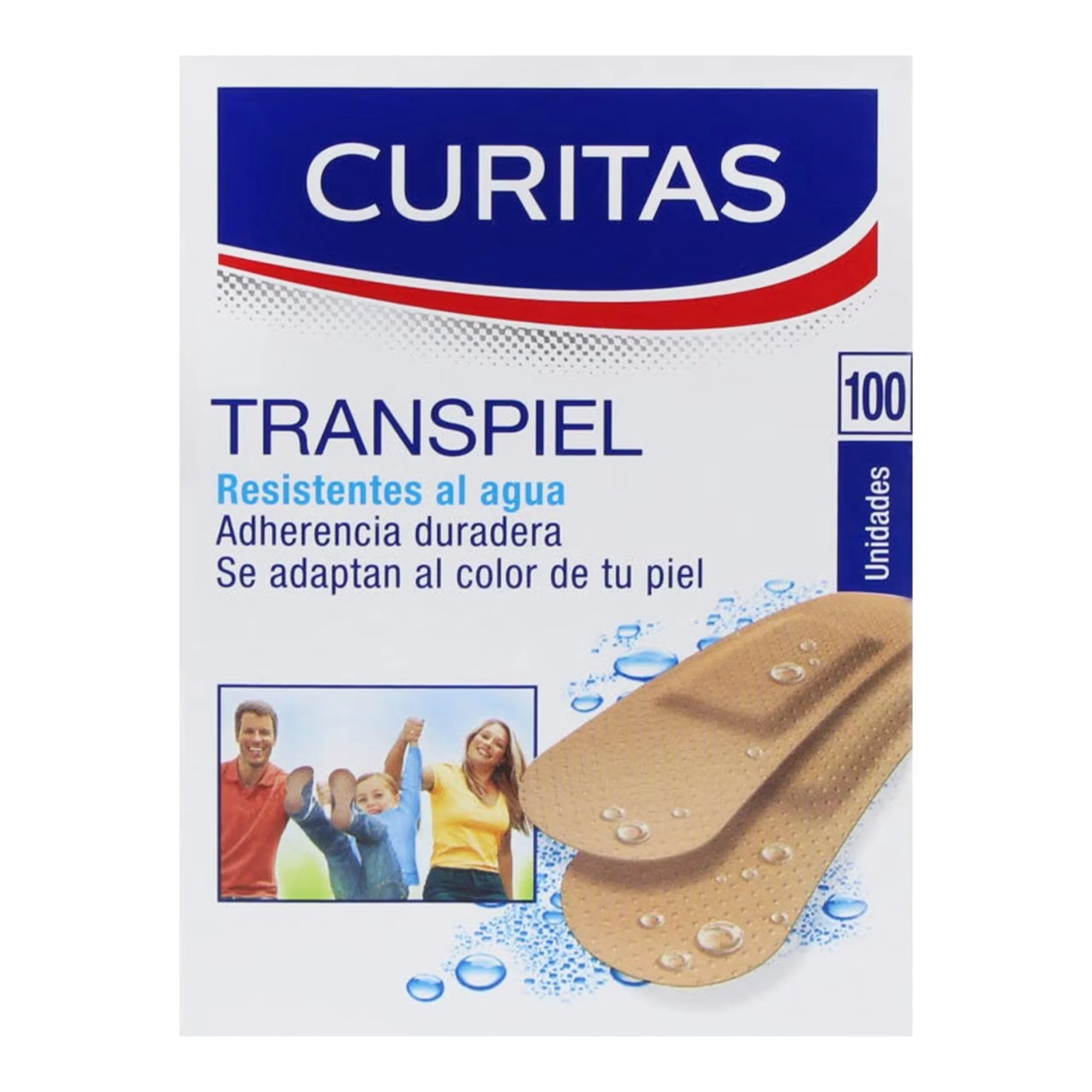 Curitas Transpiel Venditas Adhesivas Con 100 Piezas