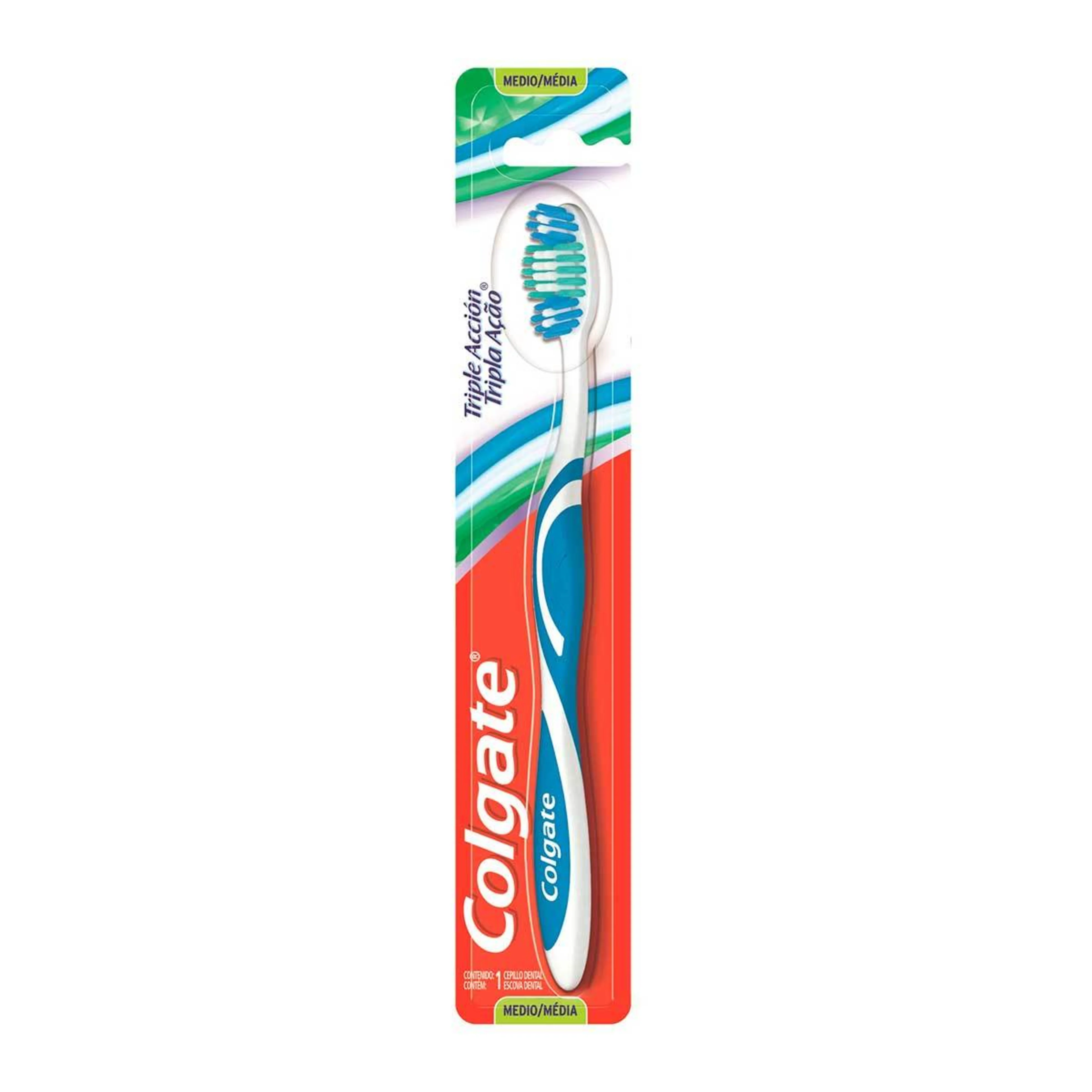 Colgate Triple Acción Cepillo Dental Con 1 Pieza