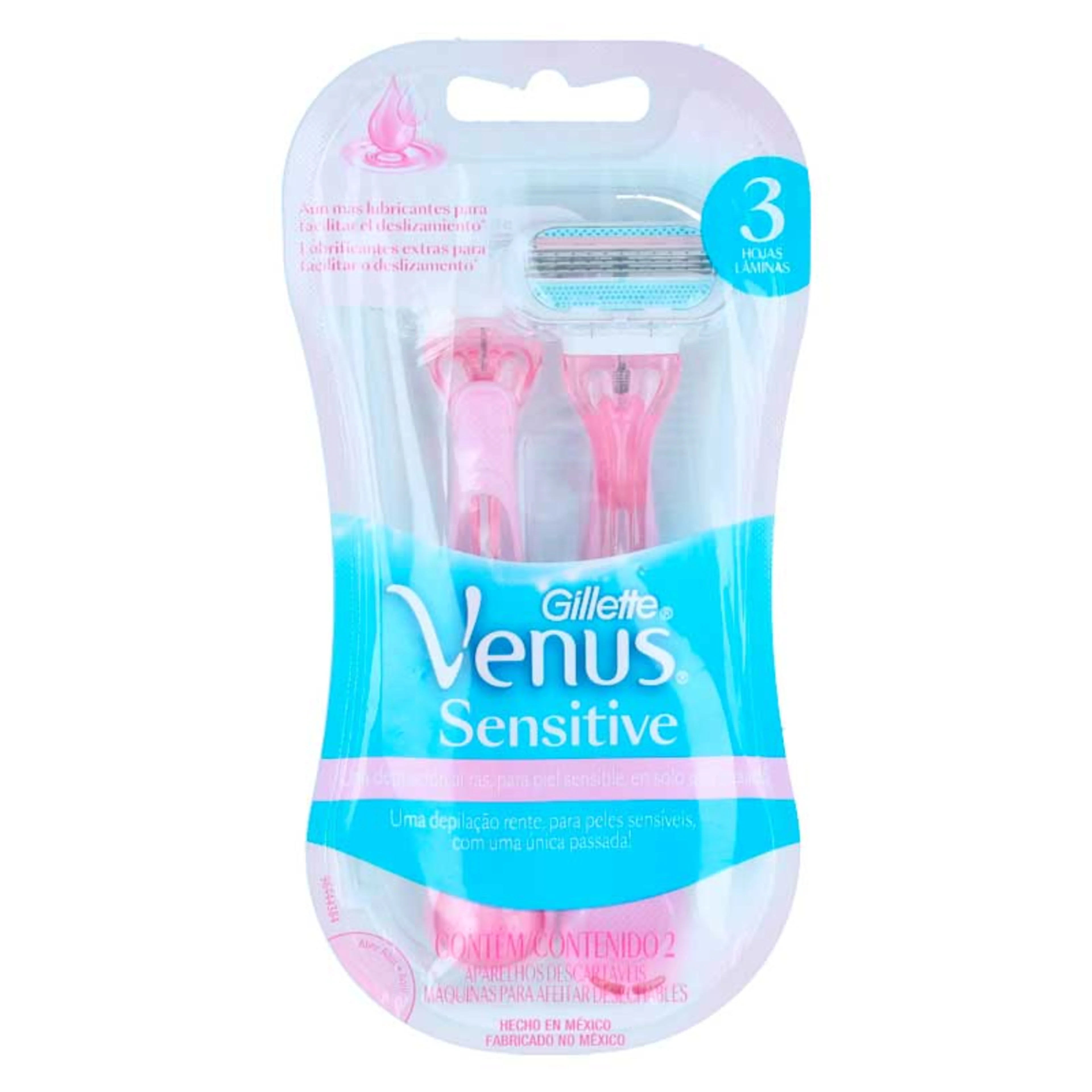Gillette Venus Sensitive Rastrillo Para Afeitar Con 2 Piezas